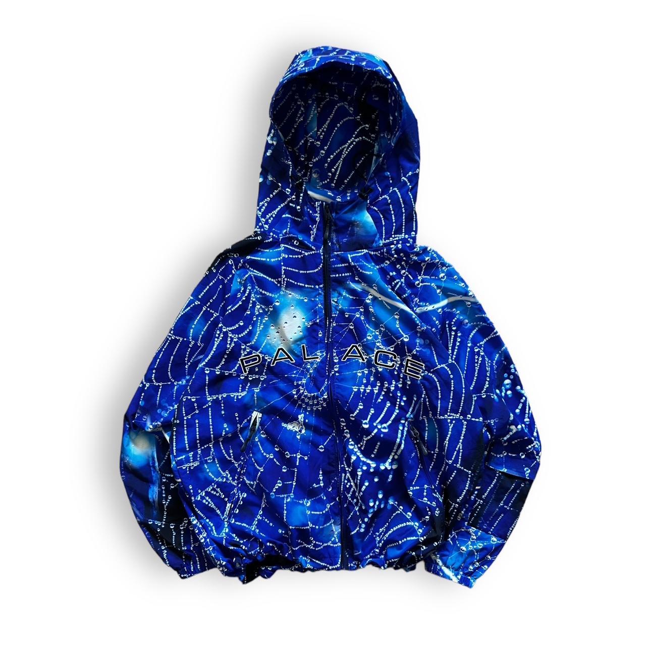Buy Palace Arc Shell Hooded Jacket 'Spider Web Blue
