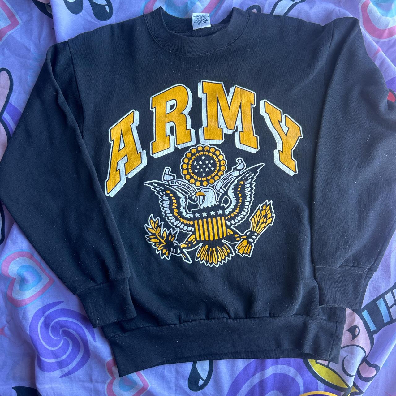 90s Vintage United States Army Crewneck Size Depop