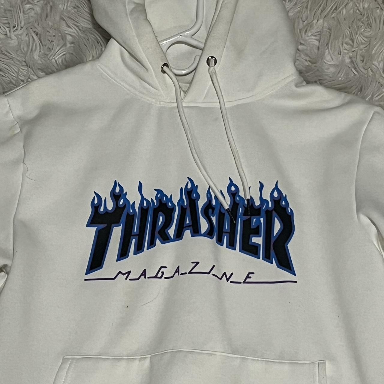 Thrasher Hoodie Like New - Depop
