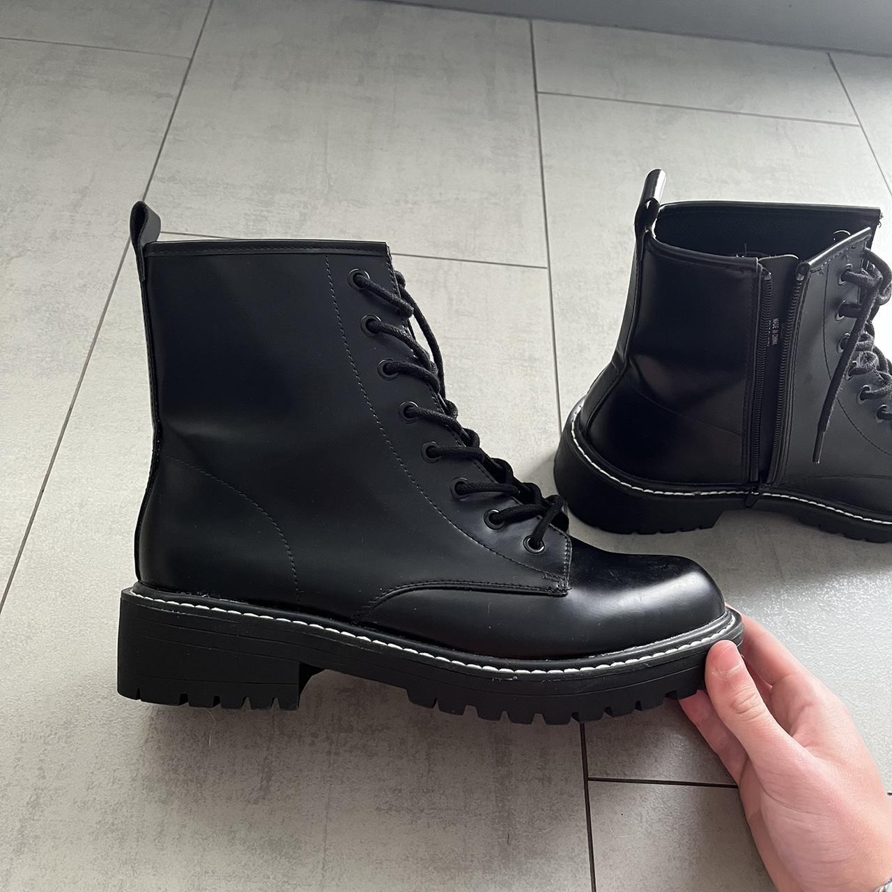 Mens black boots size 10 best sale