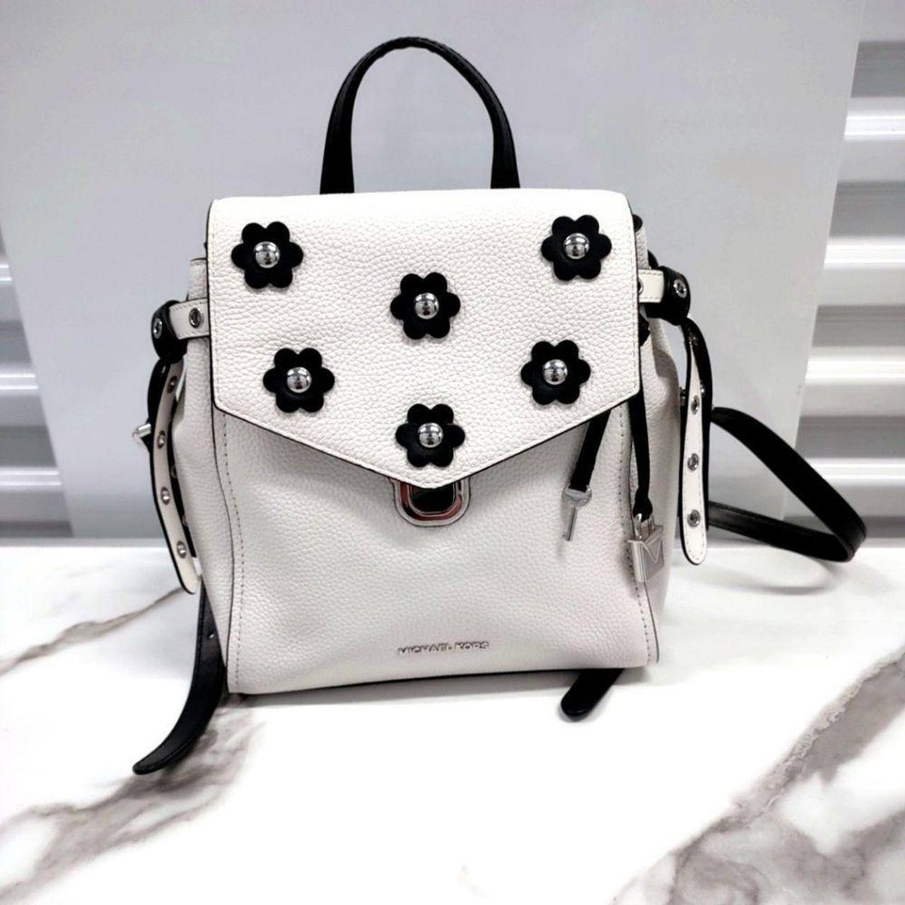 Michael Kors Women's Black and White Bag | Depop