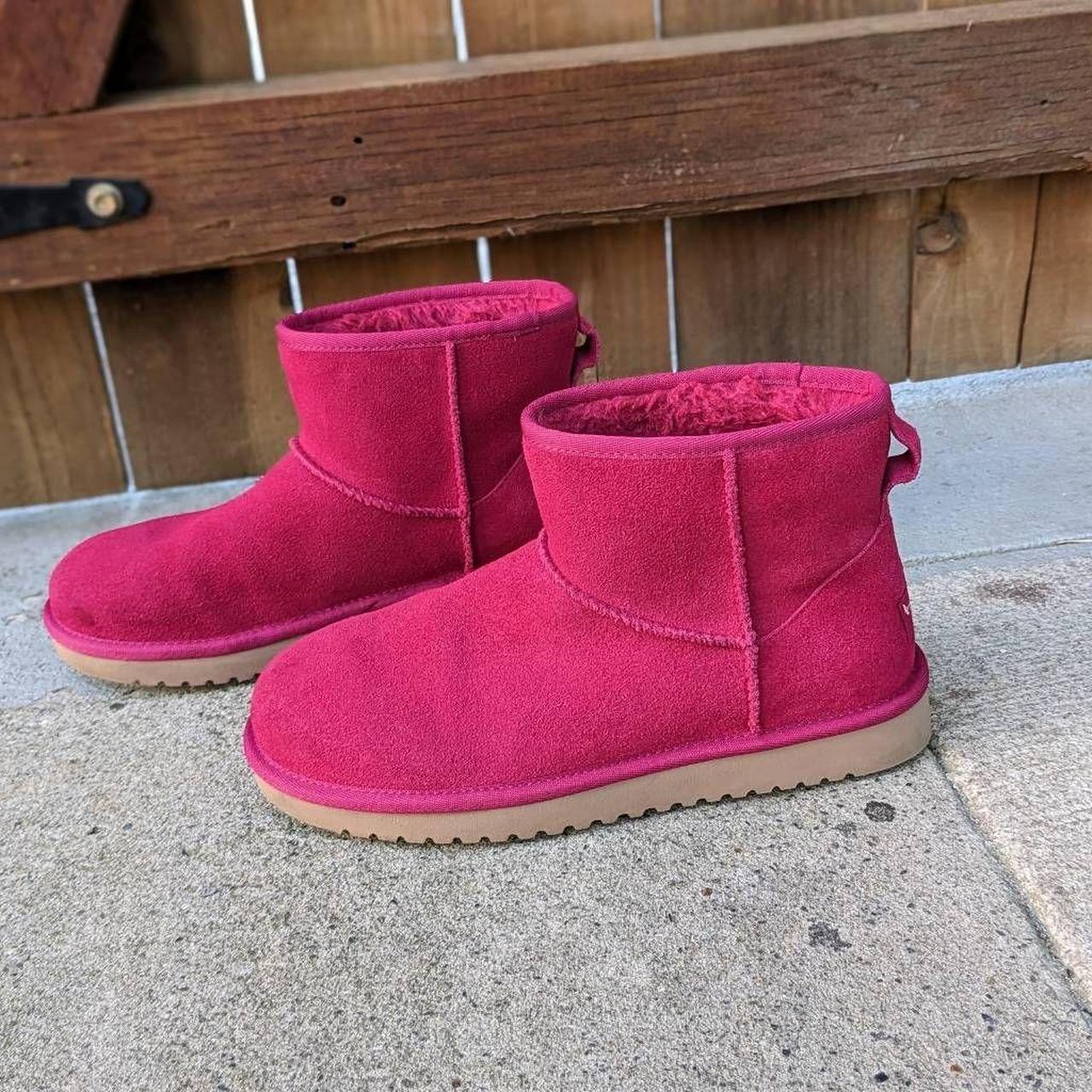 UGG Koolaburra Hot Pink Mini ll Ankle Boots. Size. Depop