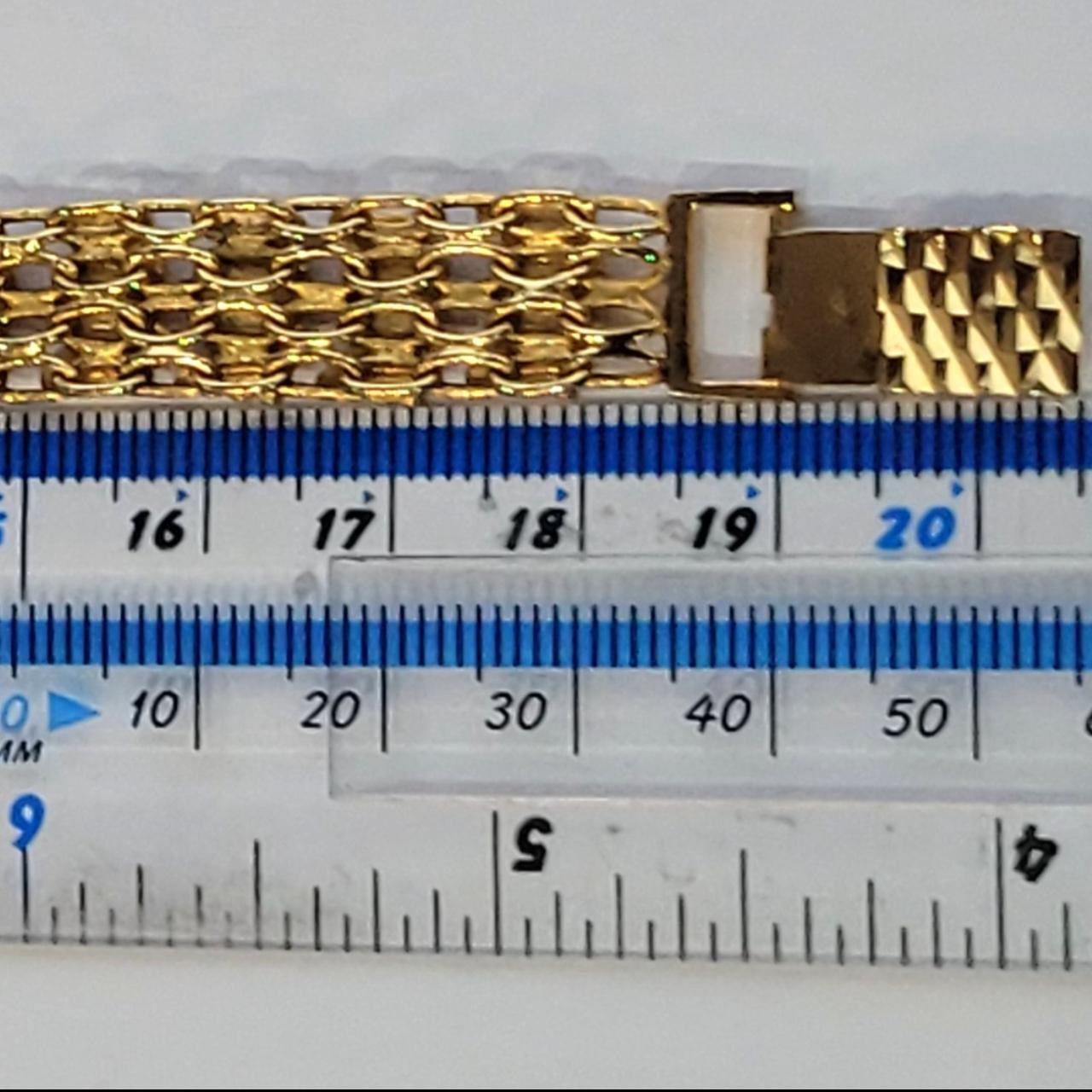 Vintage Gold Plated Bracelet Stamped JH Collected... Depop