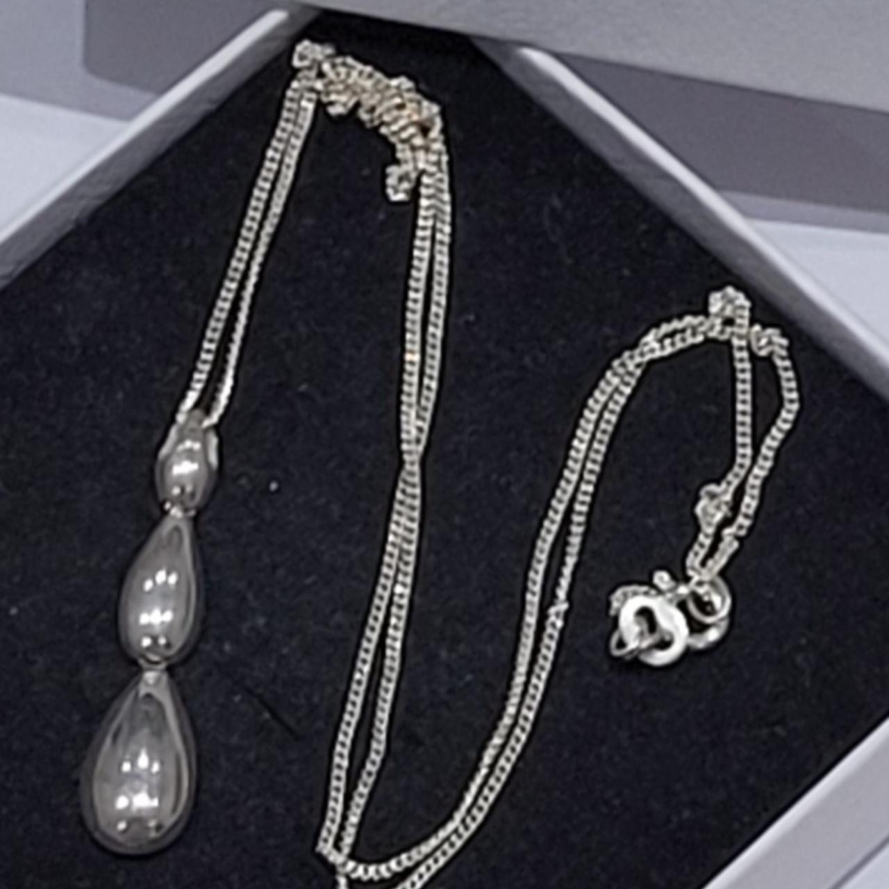 Very beautiful heavy silver 925 pendant and necklace... - Depop