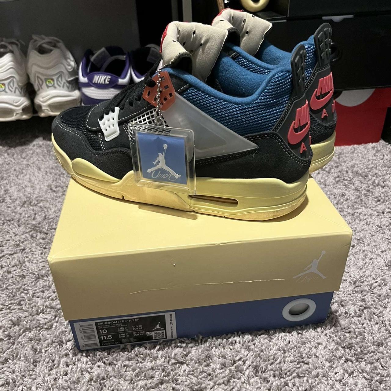 Size 10 - Jordan 4 Retro x Union LA Mid Off... - Depop