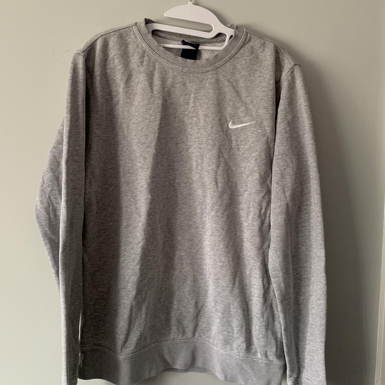 Grey Nike Jumper Size - Medium This piece has... - Depop