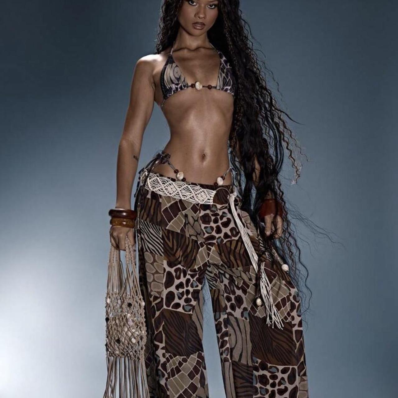 Women's Costume - Brown/Multi – Boho patchwork fe… - image 5