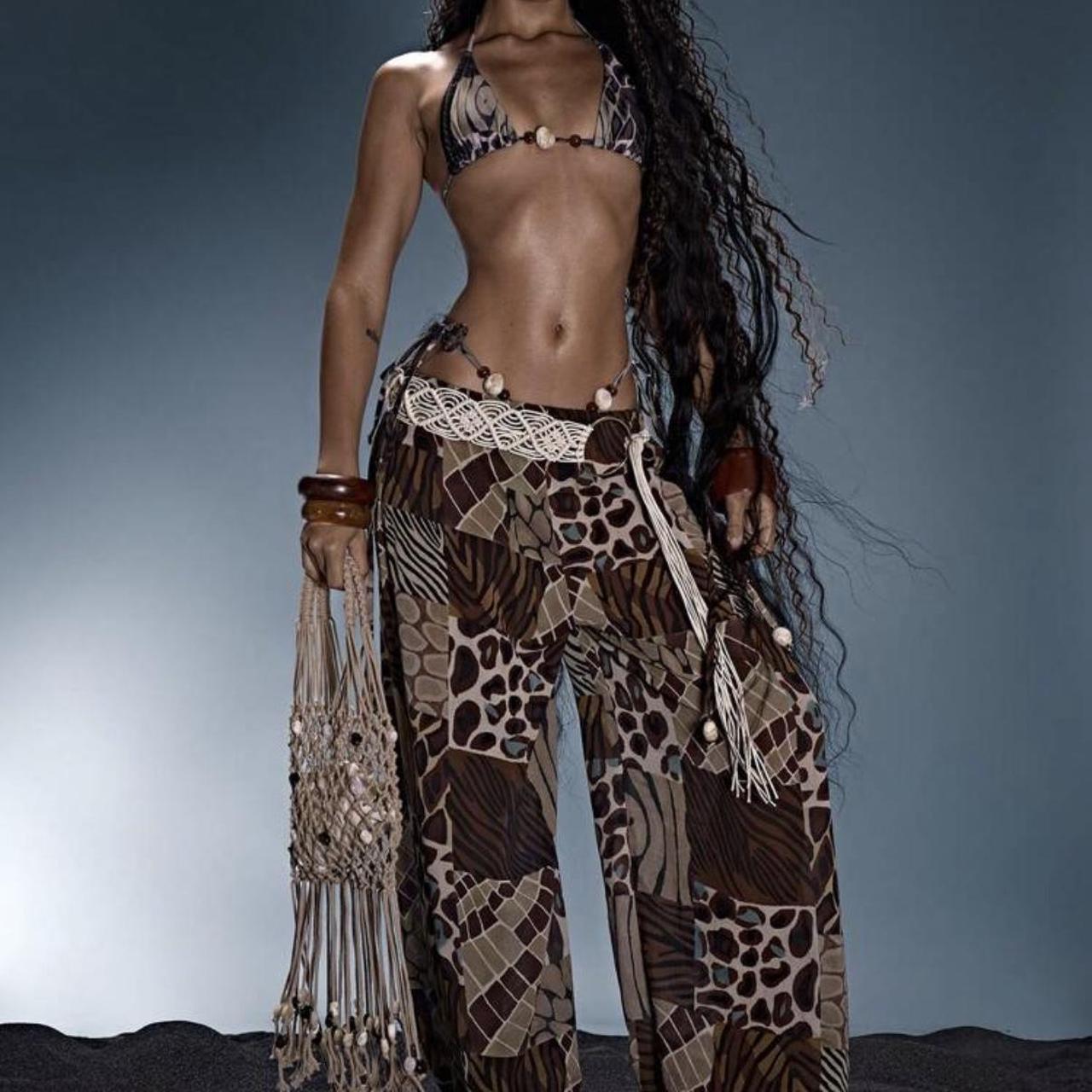 Women's Costume - Brown/Multi – Boho patchwork fe… - image 1