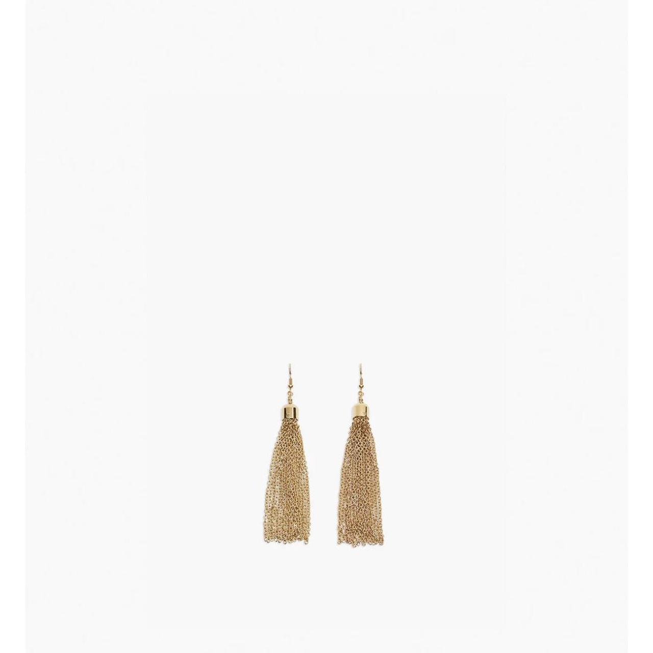 Victoria Beckham gold tassel earrings. Brand new... - Depop