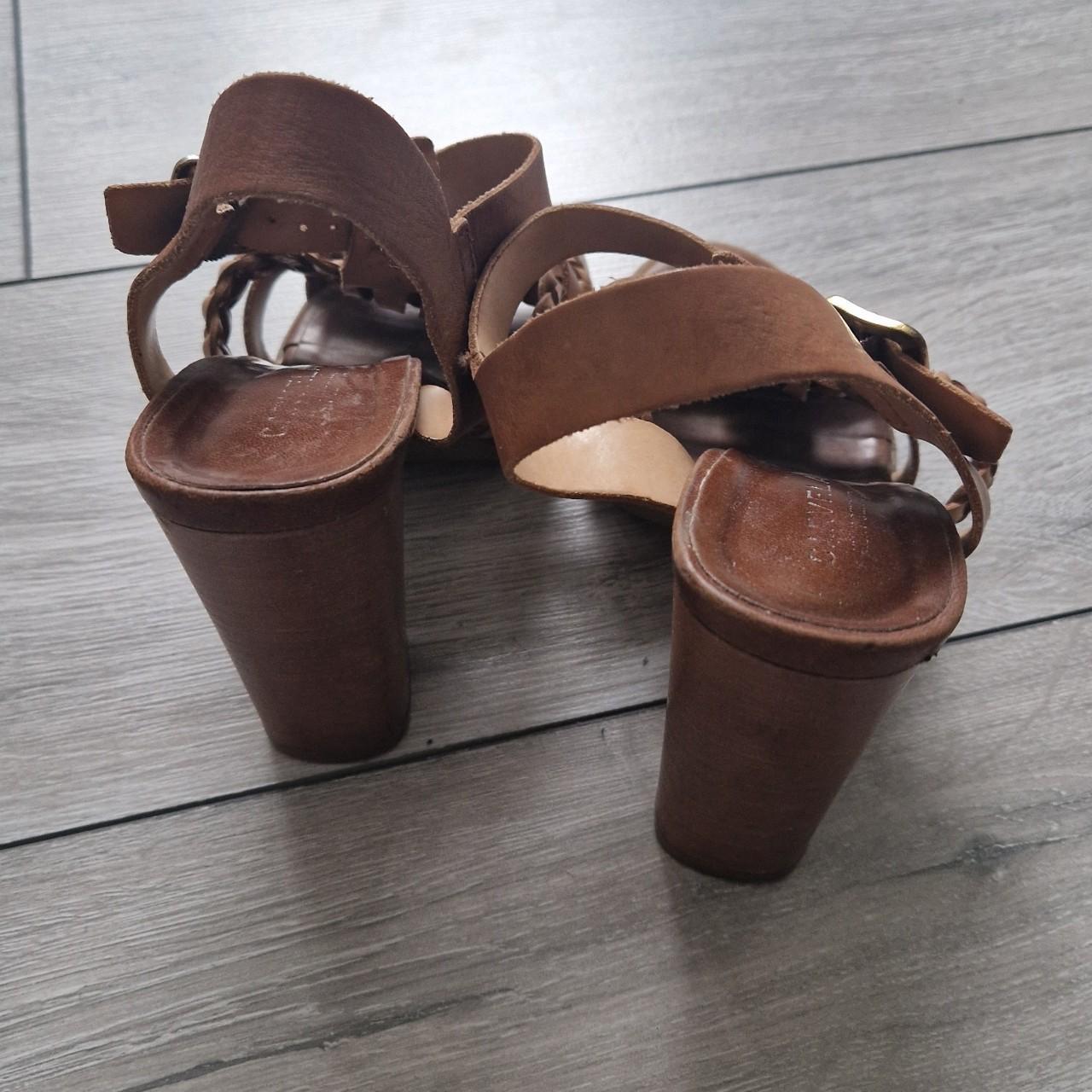 carvela klever sandals tan leather