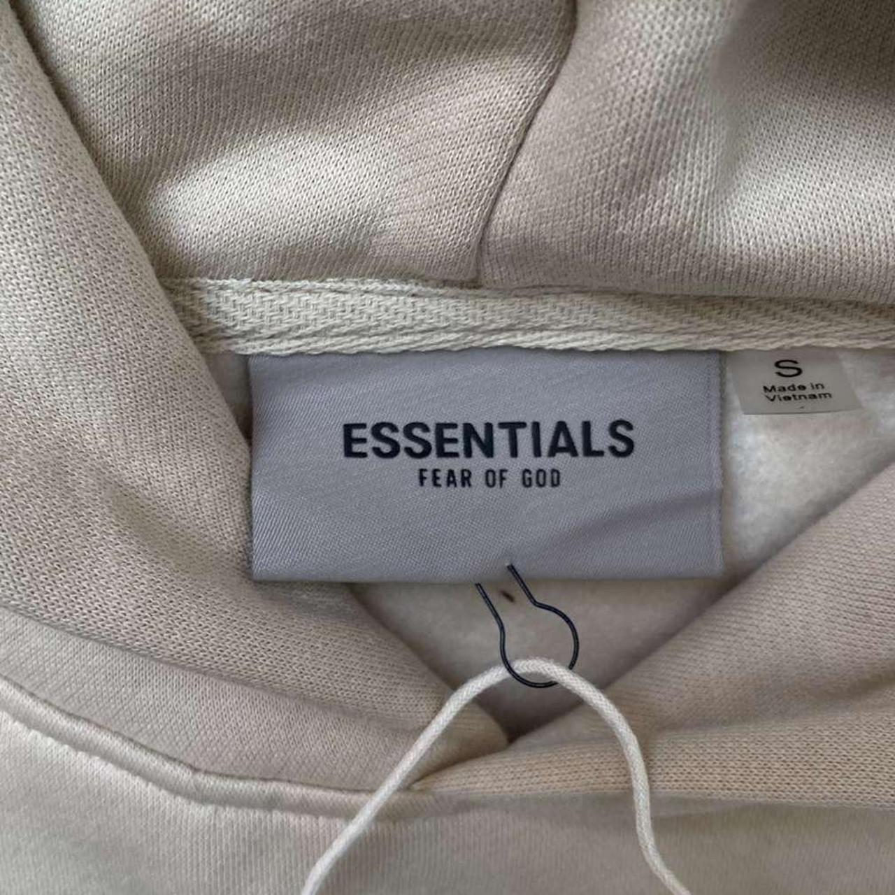 Essentials FOG Hoodie - Beige Size S Brand New... - Depop