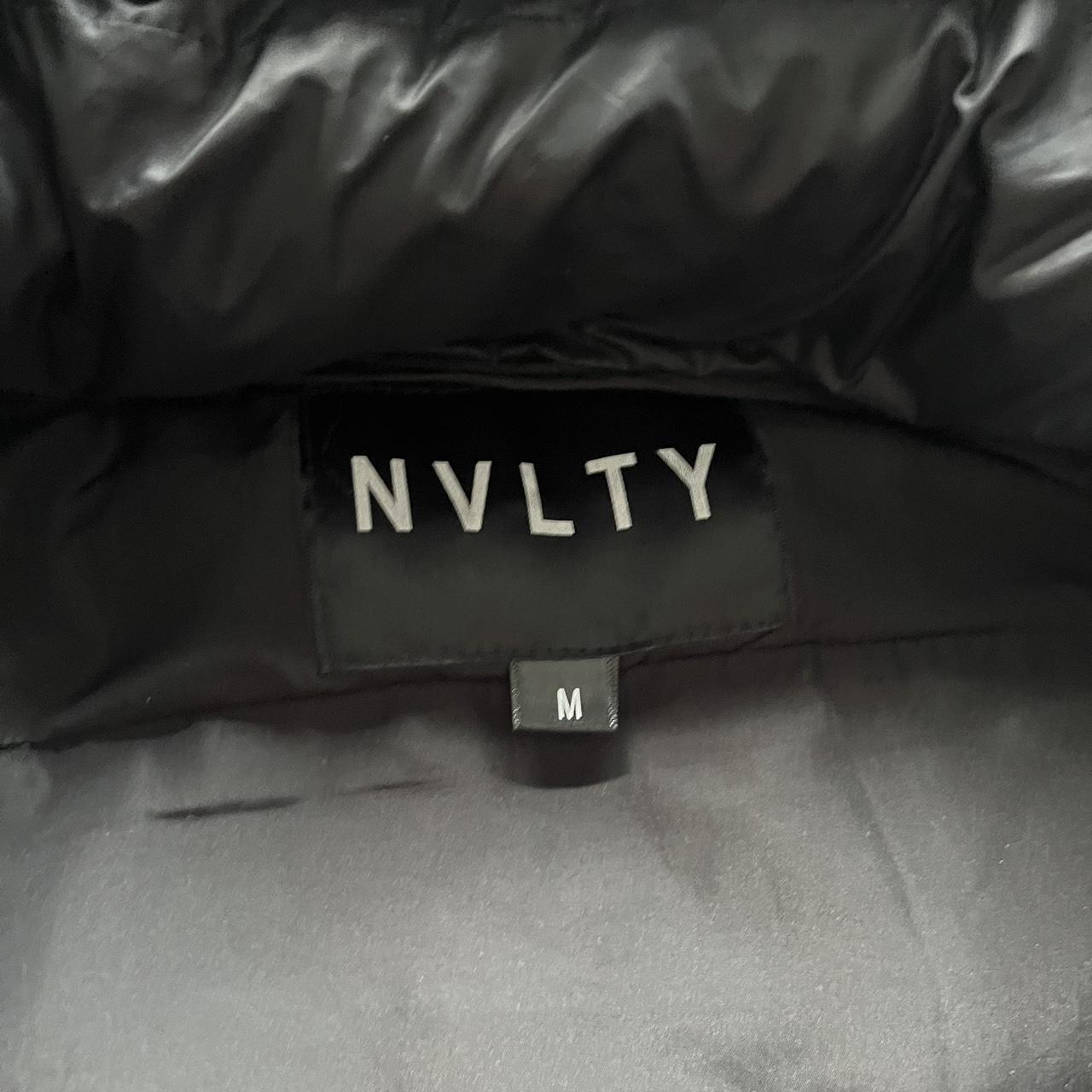 Shiny Black NVLTY Puffer Jacket! Worn handful of... - Depop