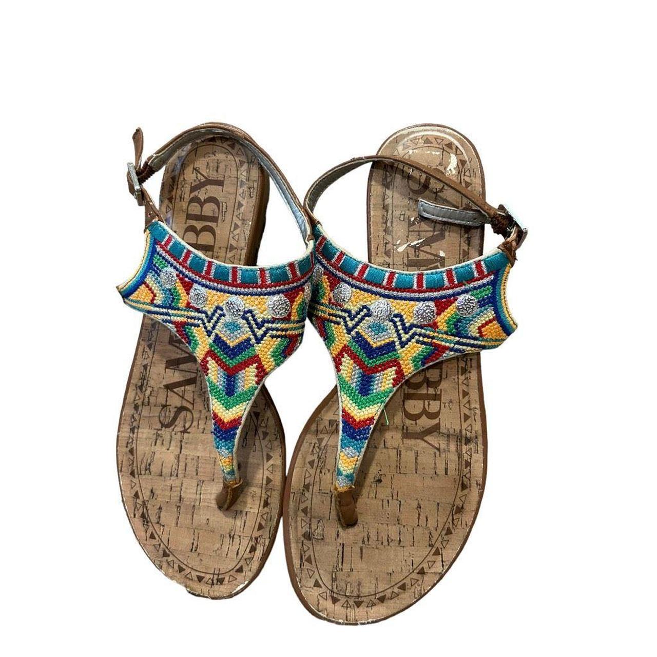 LEEy-World Platform Sandals Women's Summer Sandals Beach Bohemian Beaded  Ankle Walking Strap Casual Flip Flops Ladies Flats Comfortable Shoes -  Walmart.com