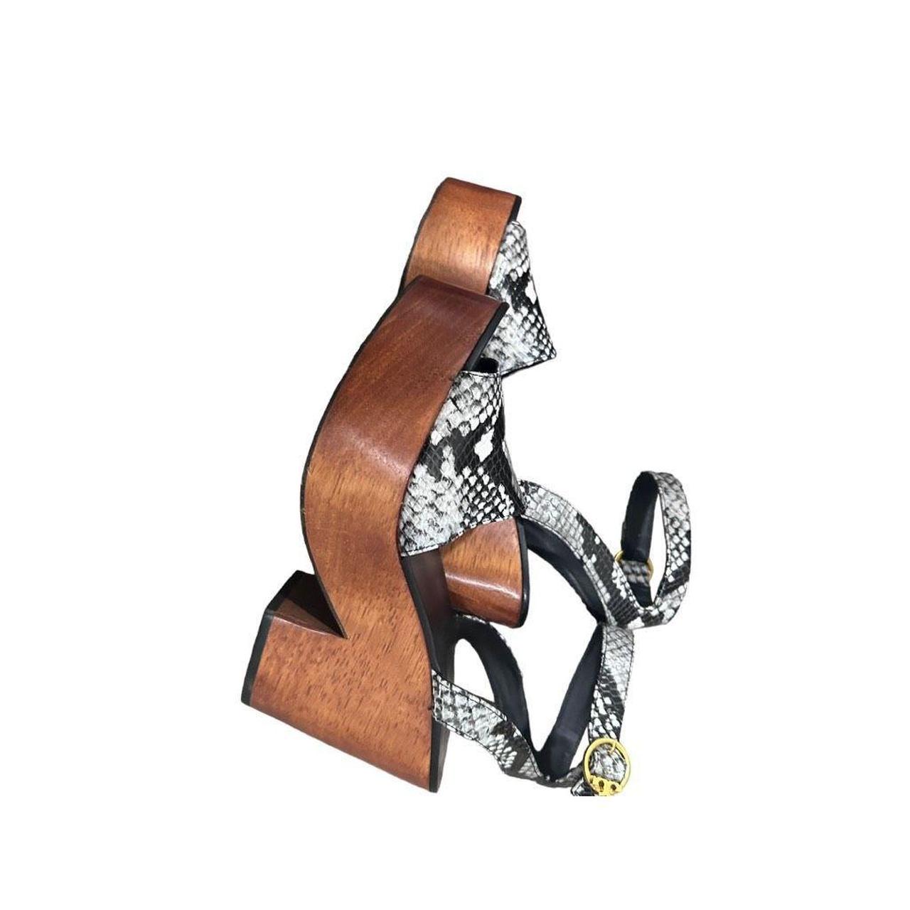 Tory Burch Camilla Platform Wooden Snakeskin Depop