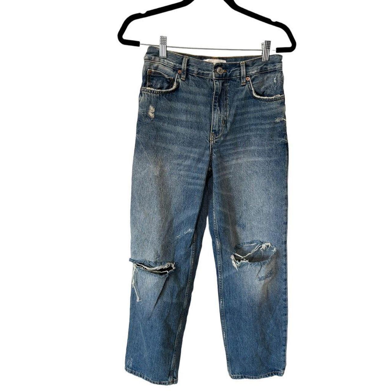 Zara The New Daddy Signature Denim Size 4 Wide | Depop