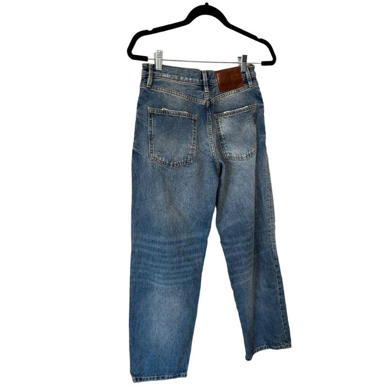 New Jeans まとめ売り ZARA HIGH RISE BUSTED KNEE HEAVILY DISTRESSED MOM JEANS SIZE