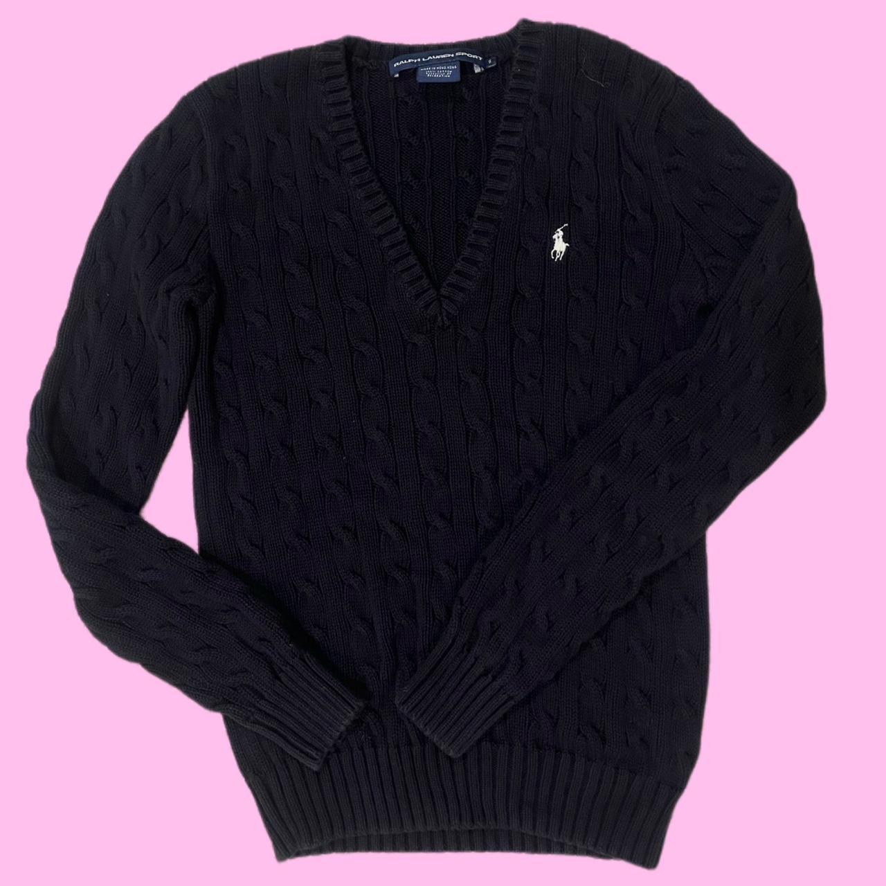 Ralph Lauren Women's Black Jumper | Depop