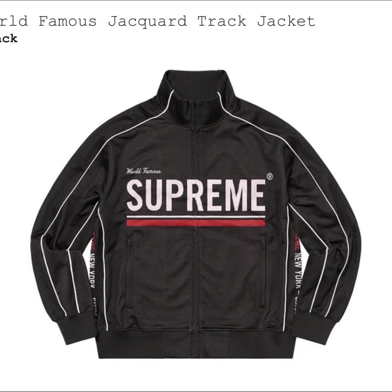 World Famous Jacquard Track Jacket “black” Brand new... - Depop