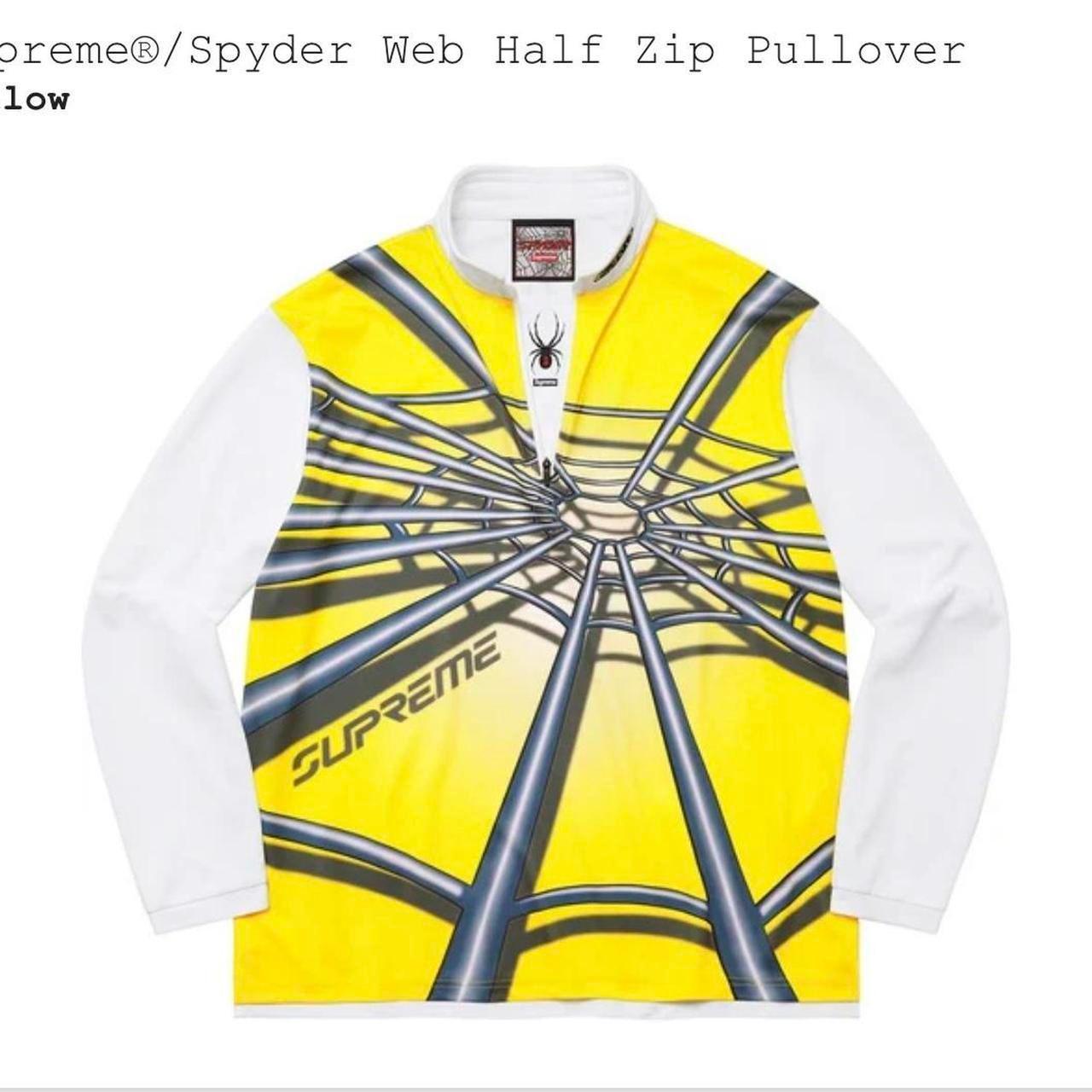 Supreme@/Spyder Web Half Zip Pullover “yellow” Brand... - Depop