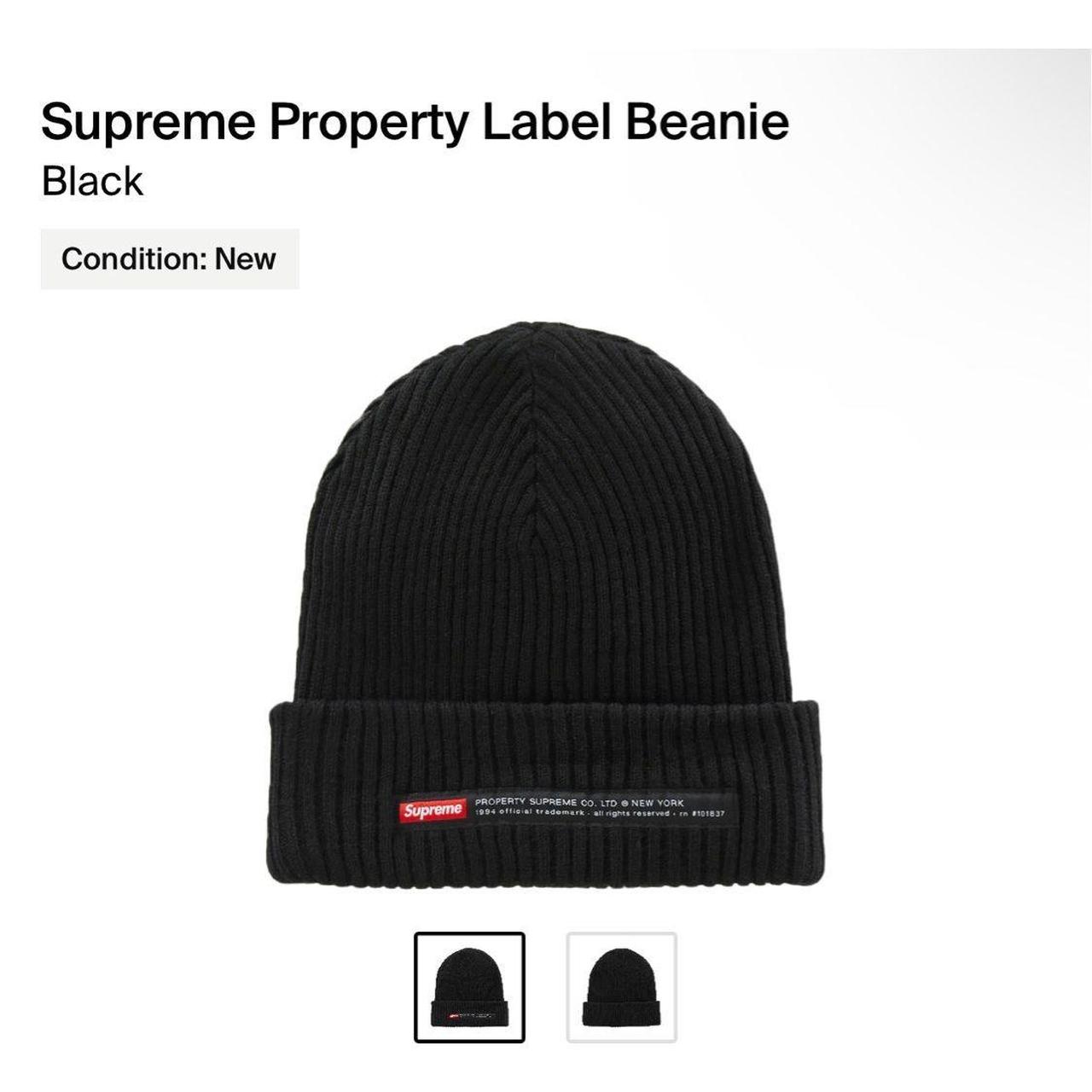 Supreme Clear deals Label Beanie