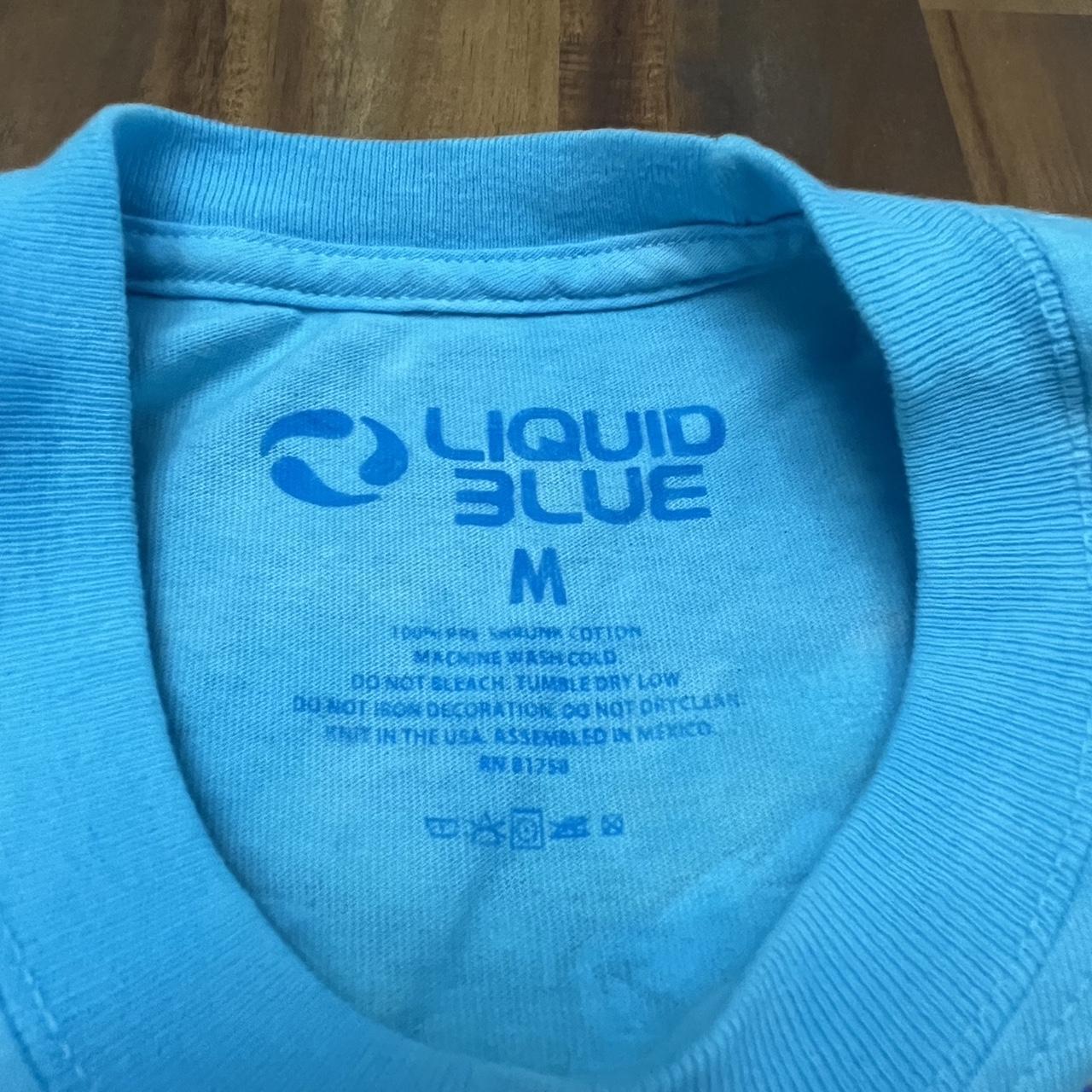 Very nice liquid blue graphic tee! ️ from the... - Depop