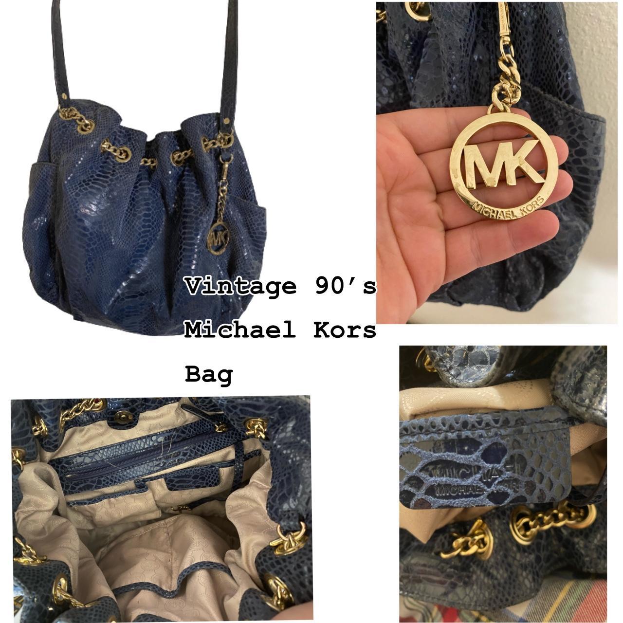 Michael kors python bag 2024 navy