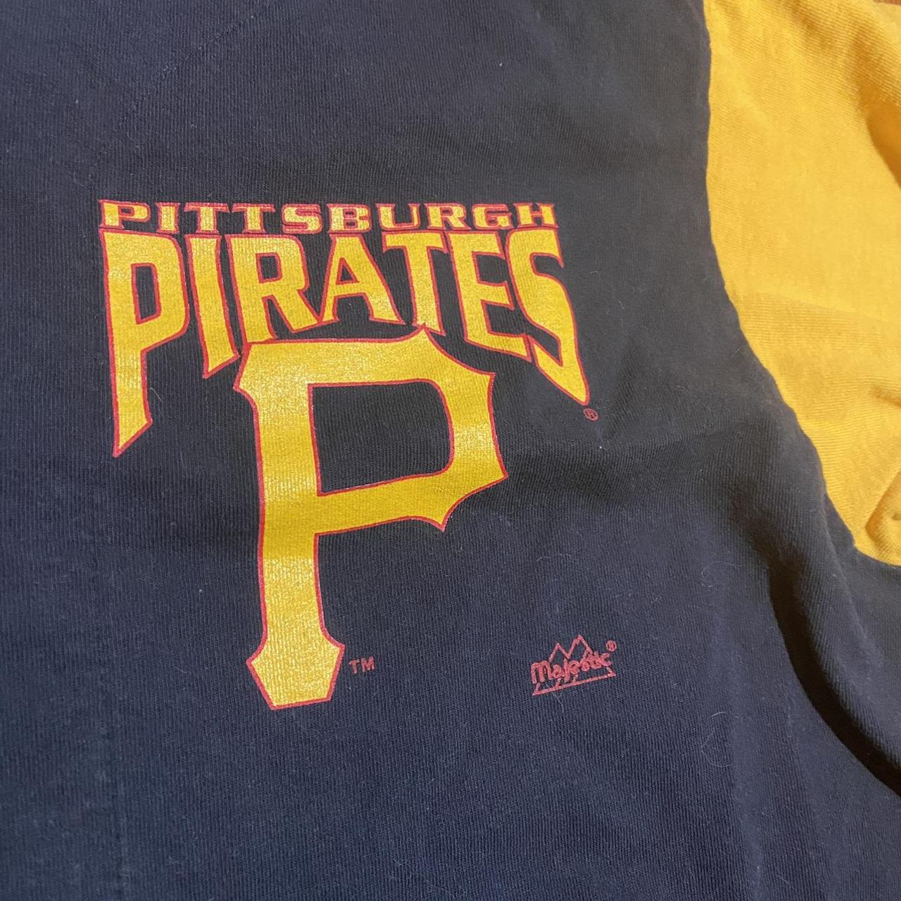 Vintage Pittsburgh Pirates MLB jersey. Made by True - Depop