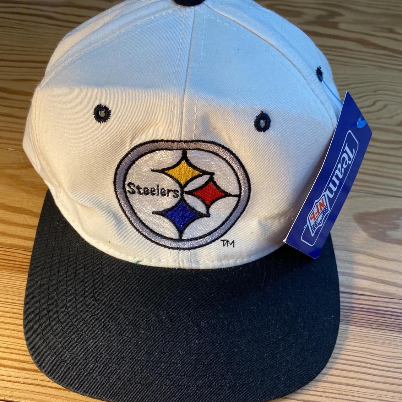 Vintage 90s Pittsburgh Steelers Snapback Hat Deadstock 