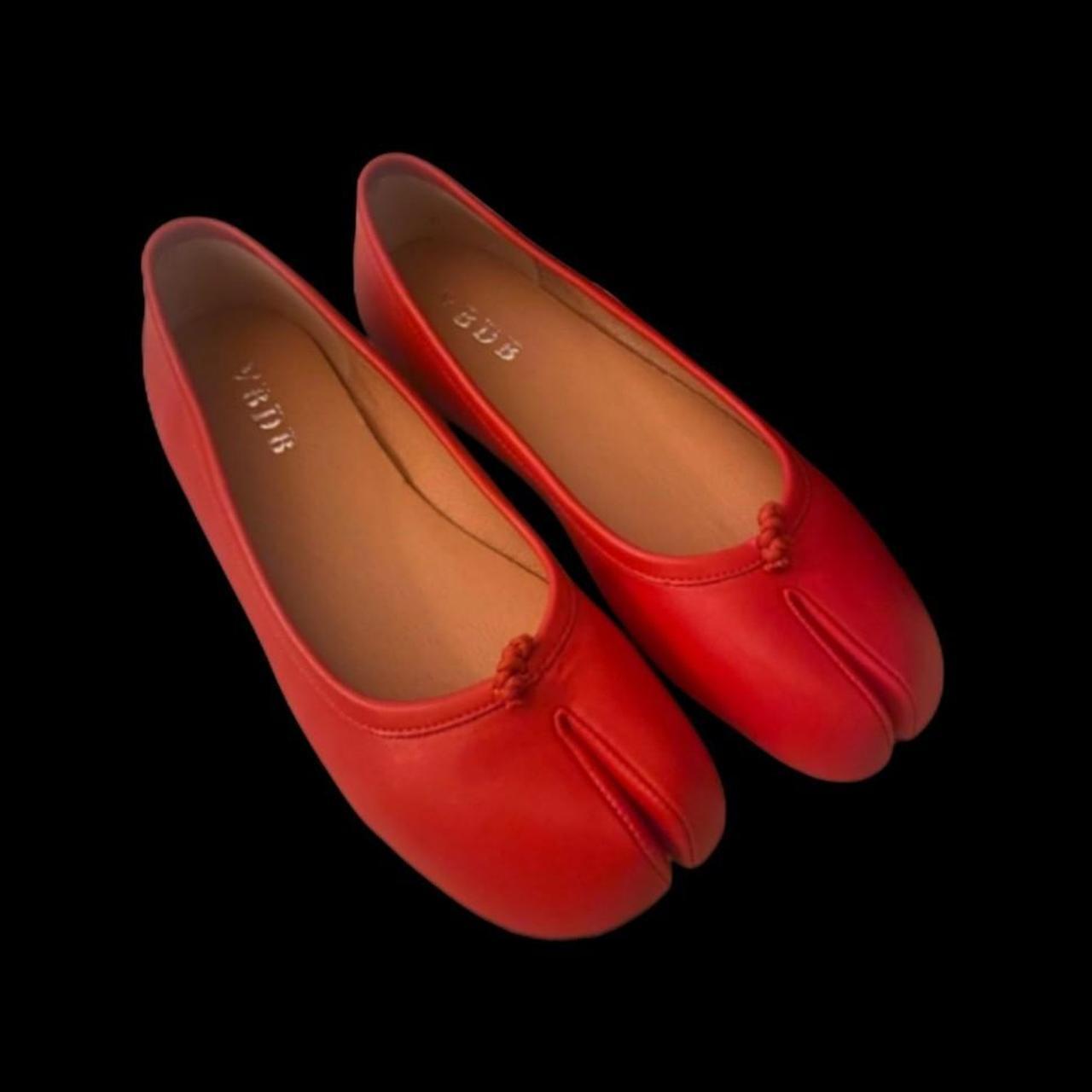 Maison Margiela Tabi red レッド 35 Ballet Margiela Red Tabi Boots Martin Margiela- Tabi Red Leather