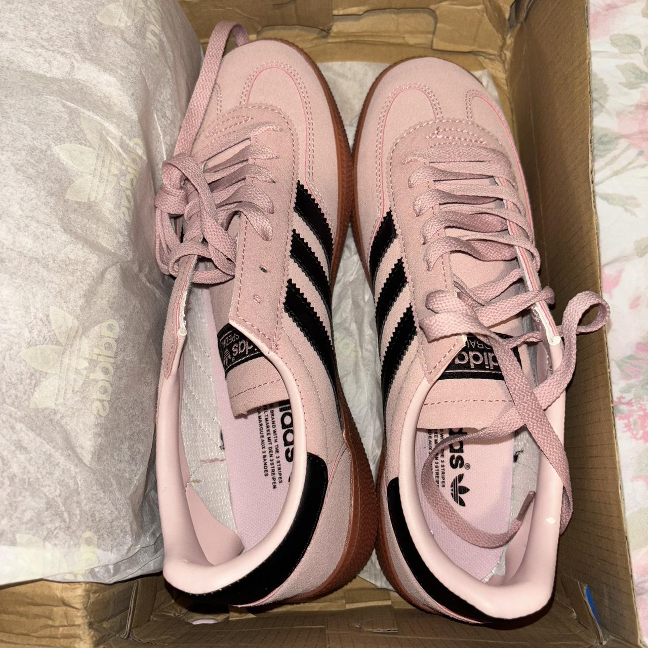 Adidas HANDBALL SPEZIAL SHOES Clear Pink with Adidas... - Depop