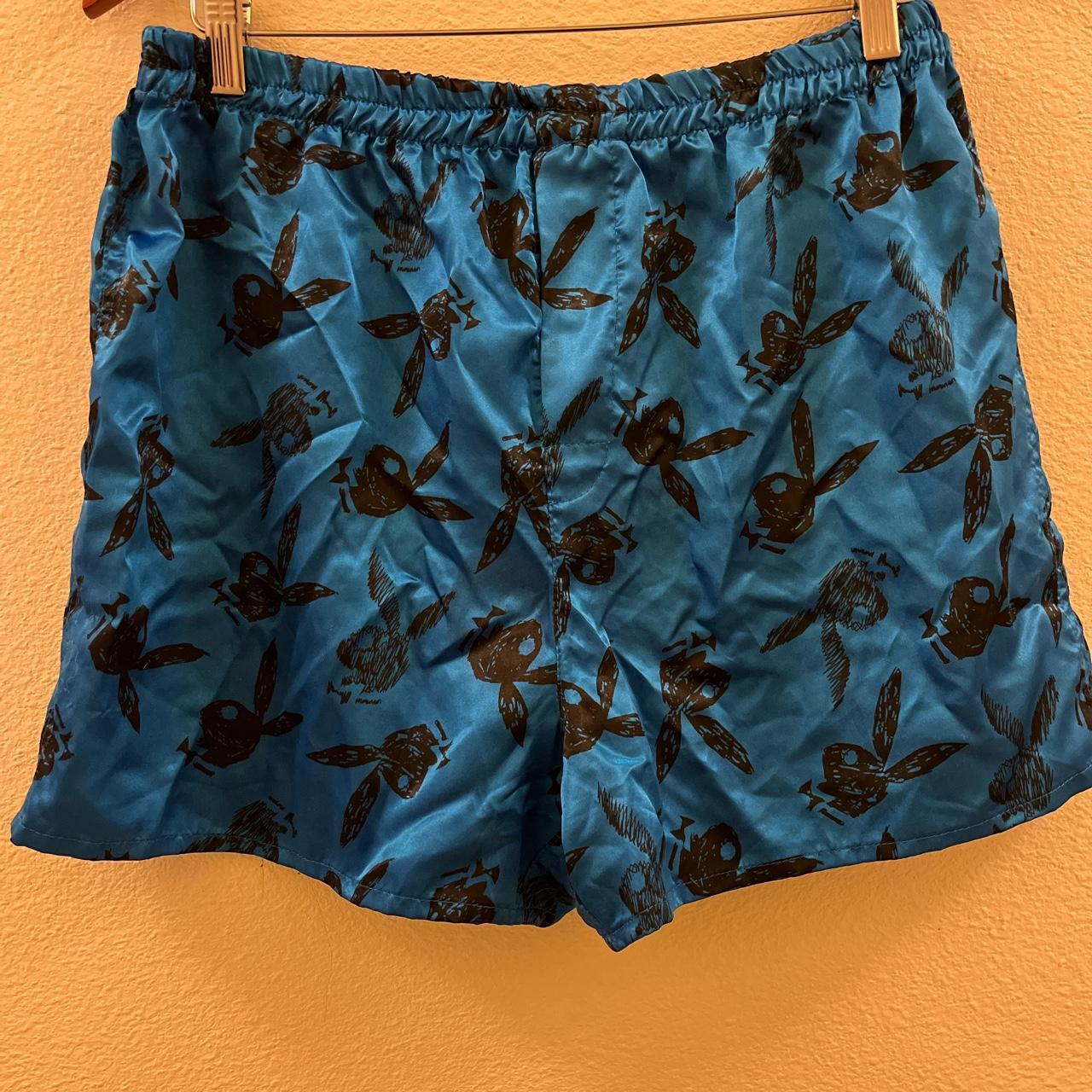 Playboy Men's Blue and Black Boxers-and-briefs | Depop