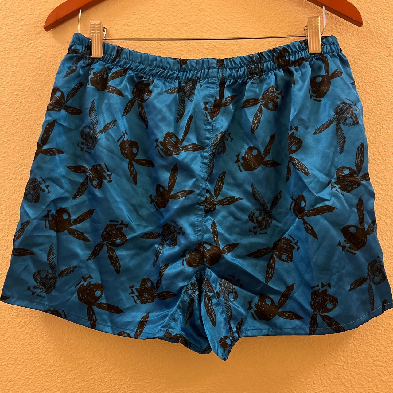 Playboy Men's Blue and Black Boxers-and-briefs | Depop