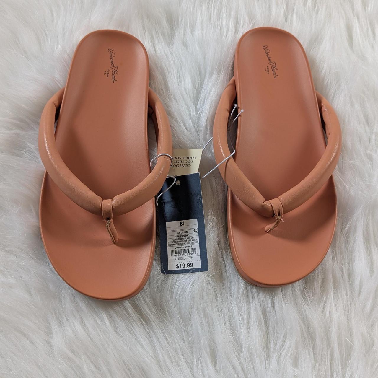 Universal Thread Women's Flip flops - Tan/Orange … - image 2