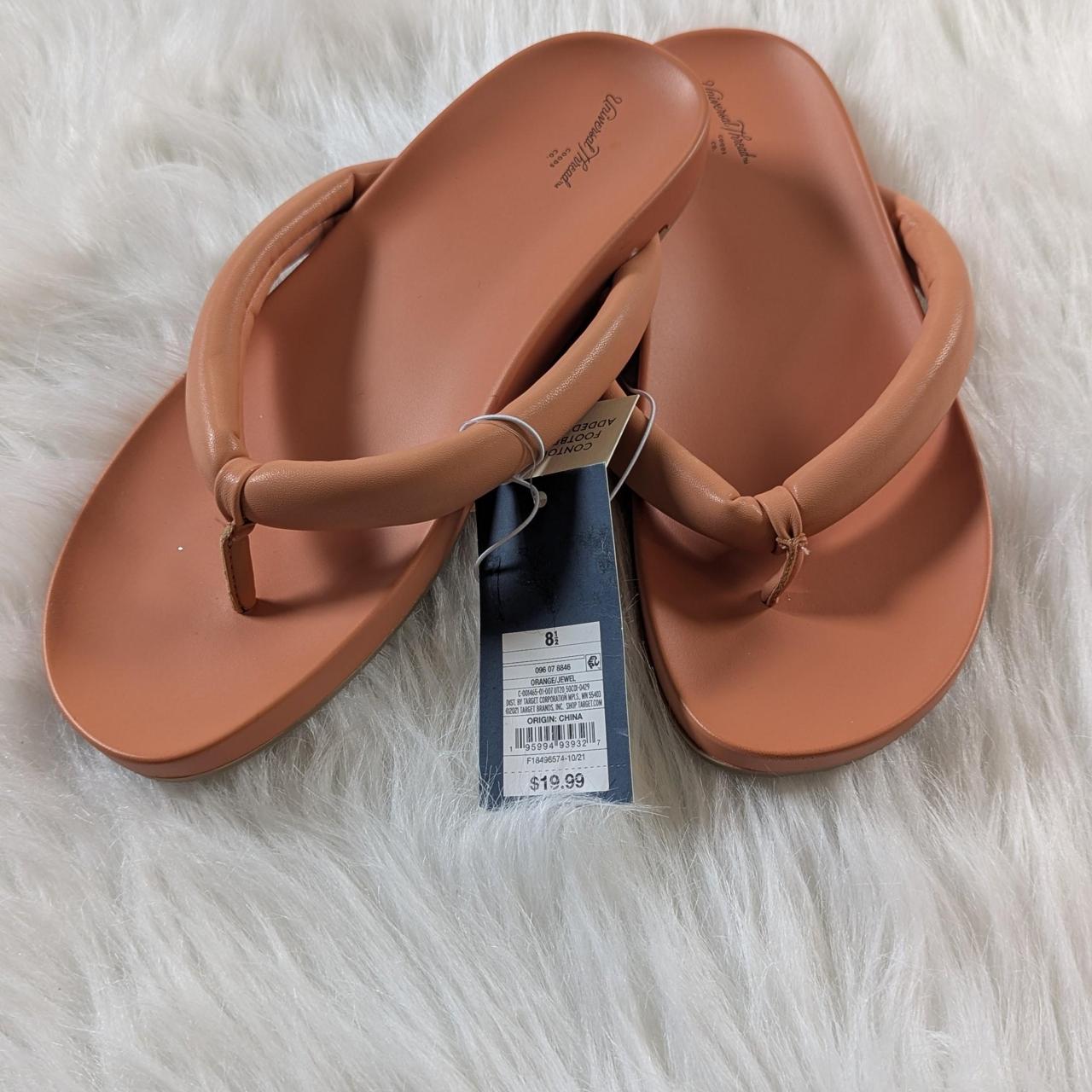 Universal Thread Women's Flip flops - Tan/Orange … - image 1