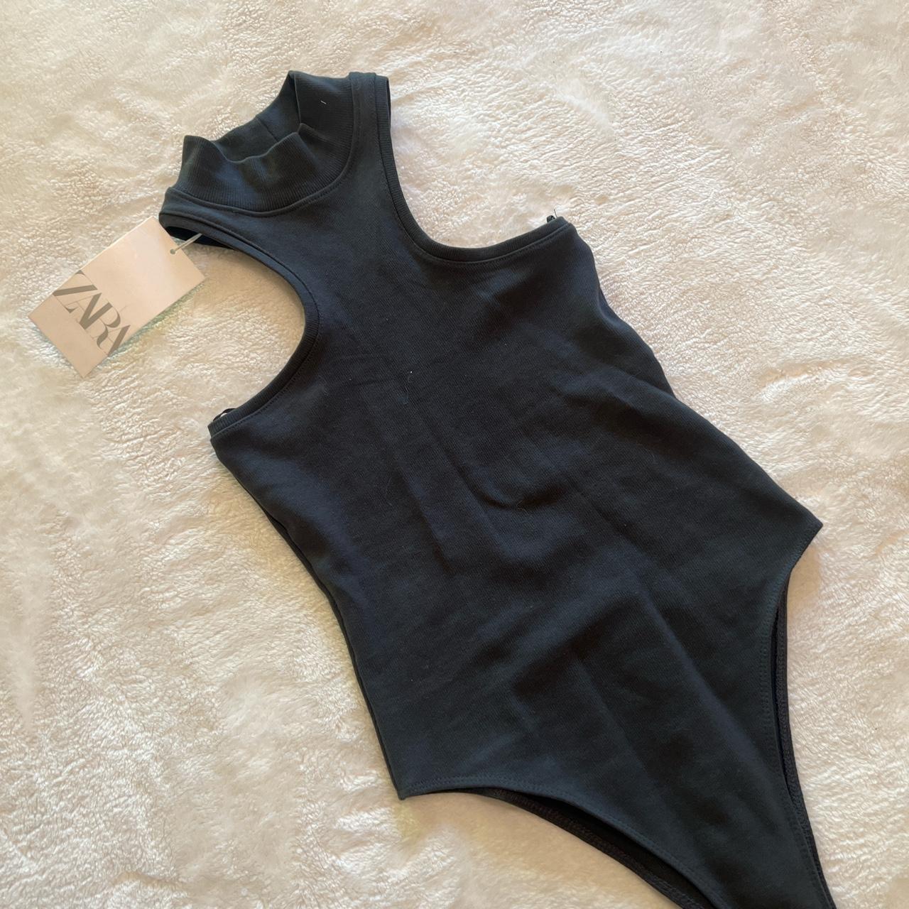 Women's Grey Bodysuit Depop