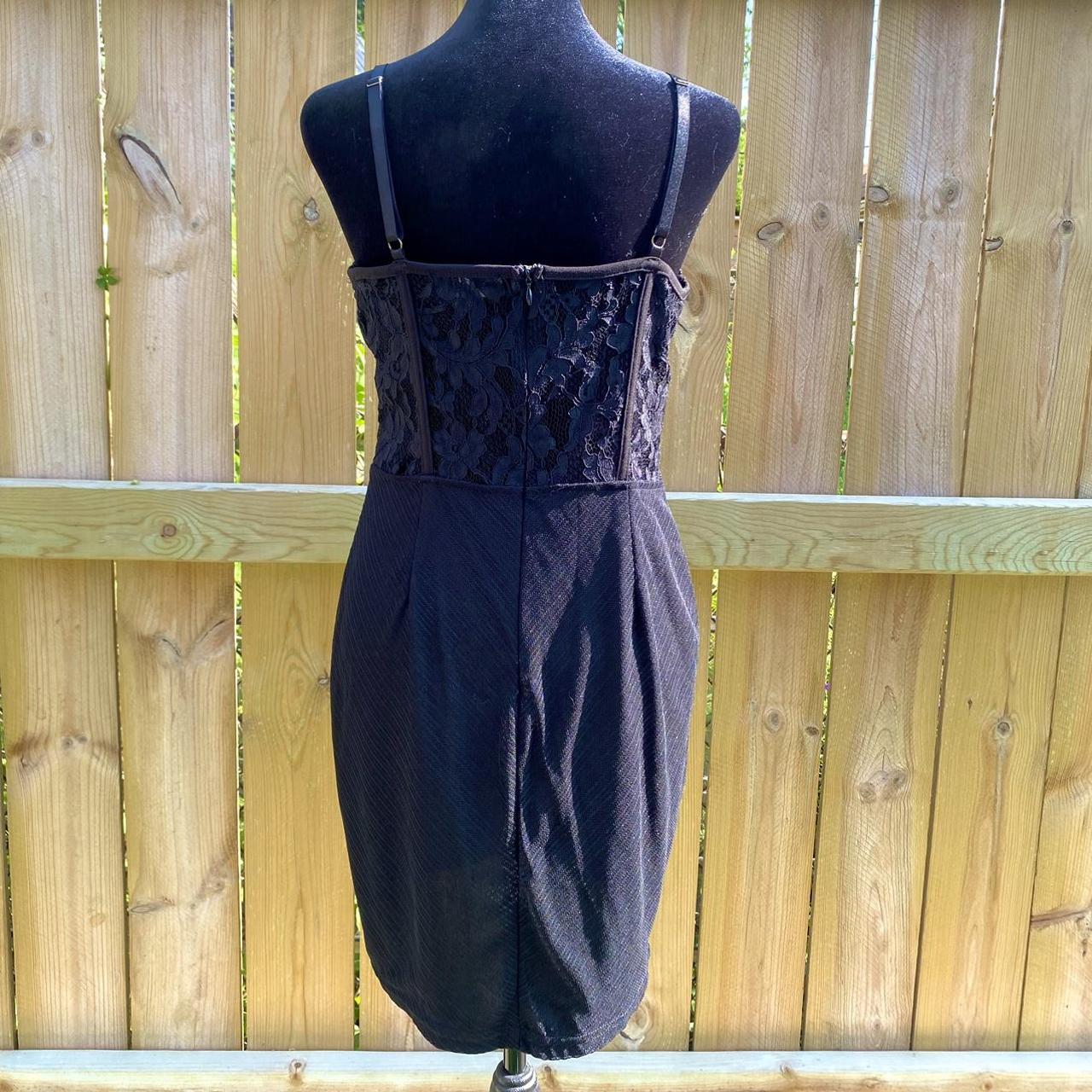 Cute Black Lace Corset Dress 🖤 Size: Large Brand:... - Depop