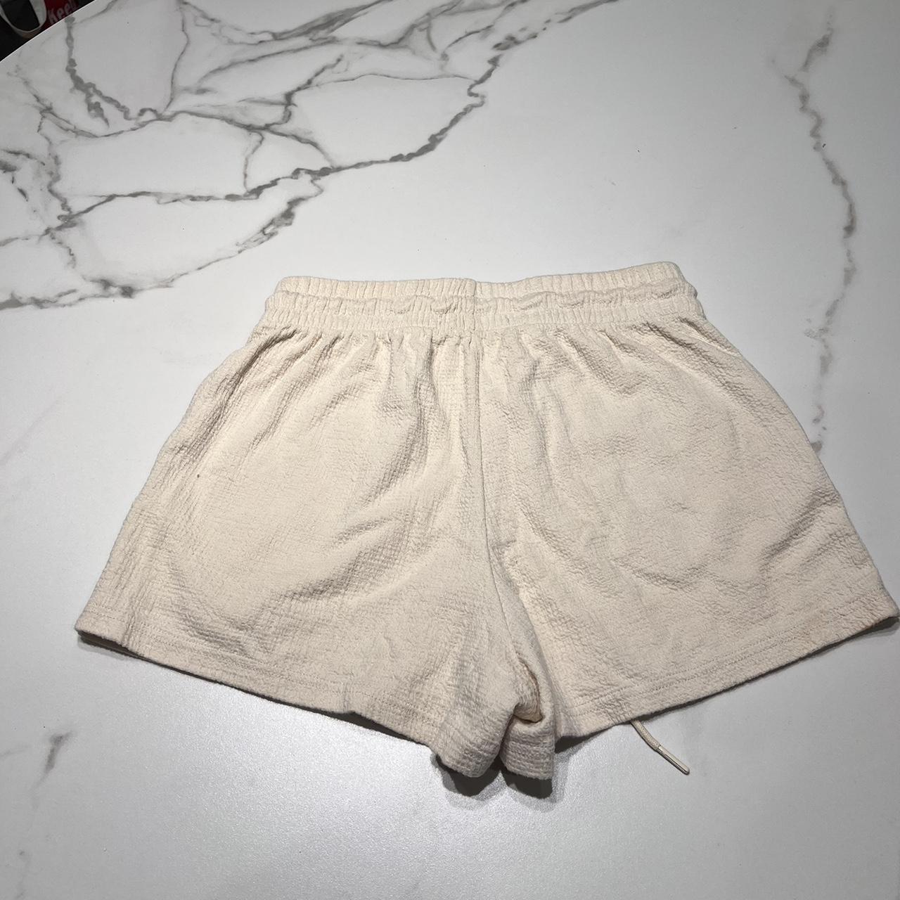 Oak + Fort Women's Cream and White Shorts | Depop