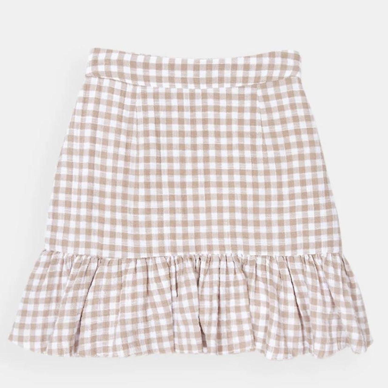 Ghanda checkered skirt Never been worn- Brand... - Depop