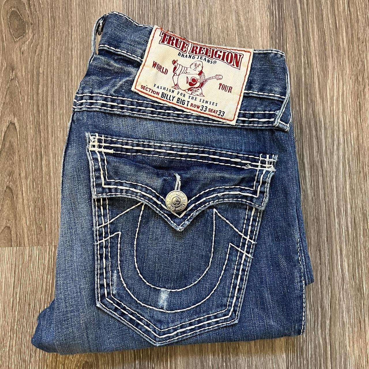 True Religion Billy Jeans -33x33 -Super fire triple... - Depop