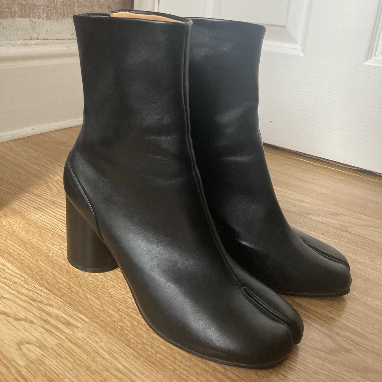 Black tabi boots, unbranded, size 7 (a small 7).... - Depop