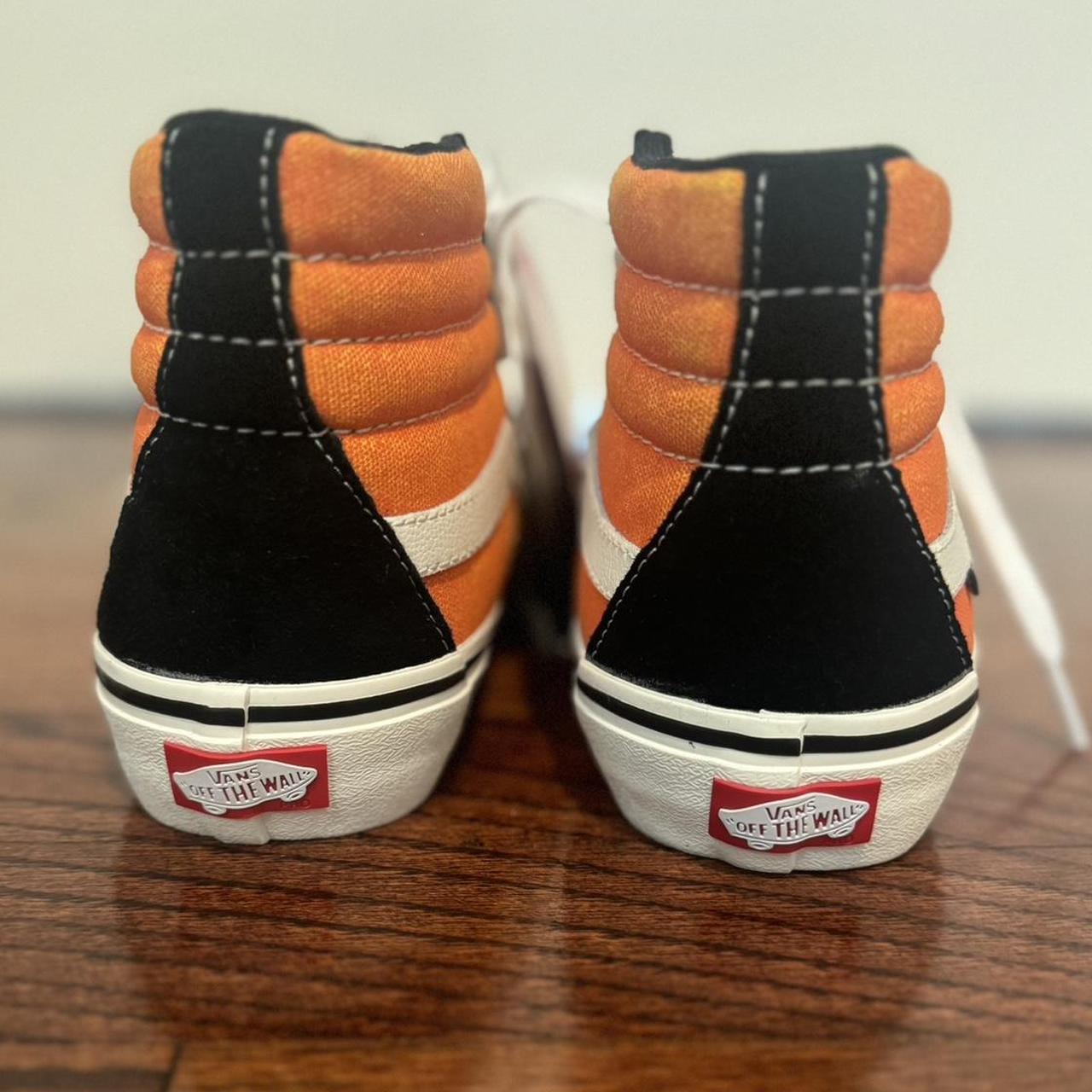 vans sk8 hi pro fade black orange men s size 6