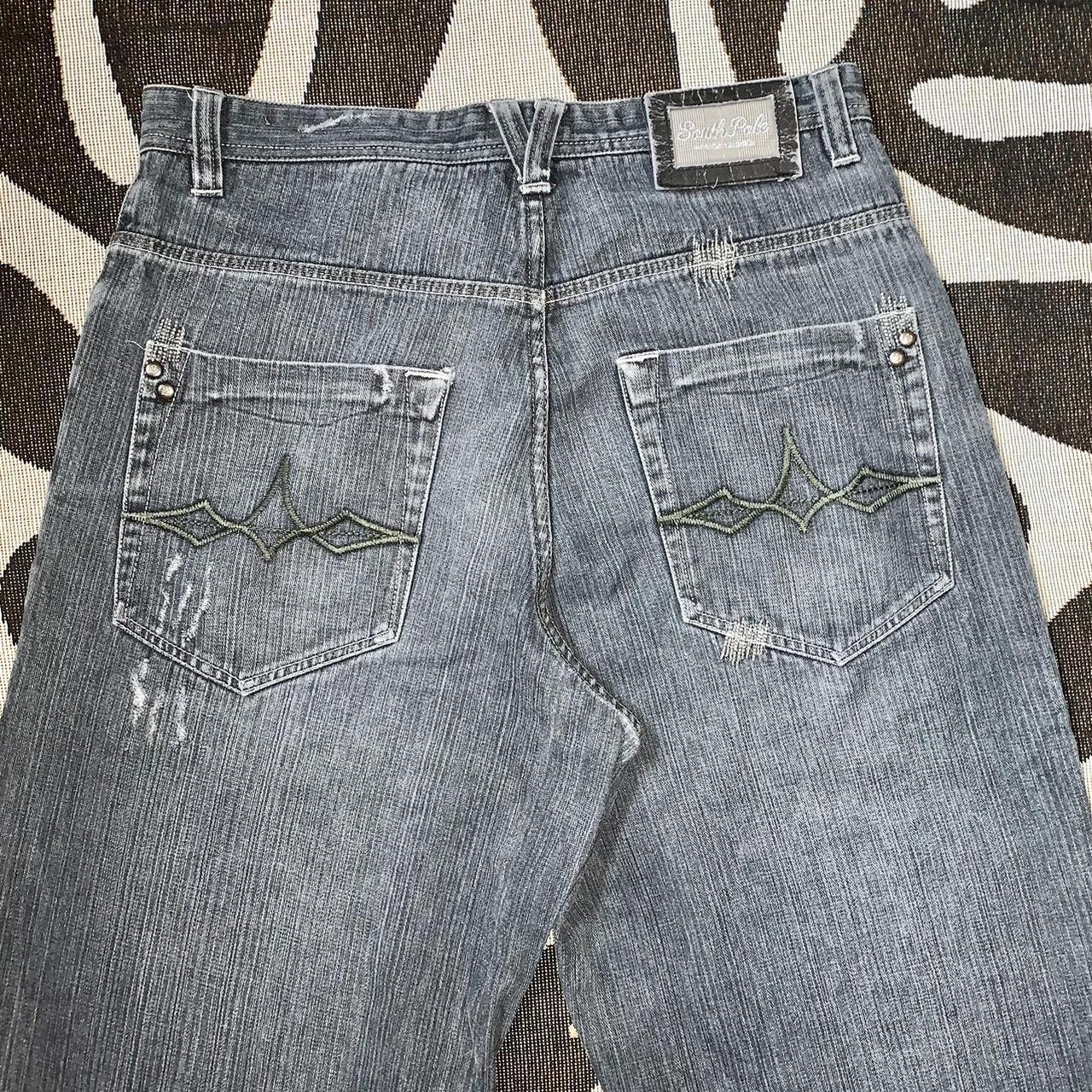 SOUTHPOLE EMBROIDERED BAGGY JEANS Sick southpole... - Depop