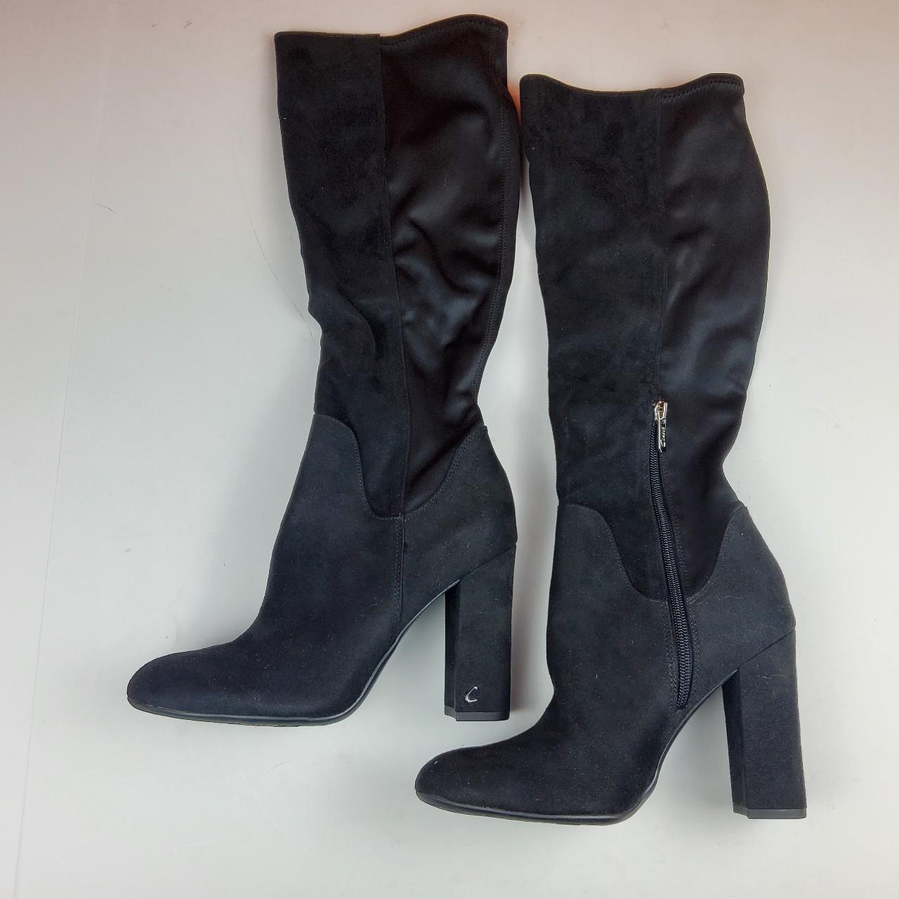 Sam edelman black on sale suede knee high boots