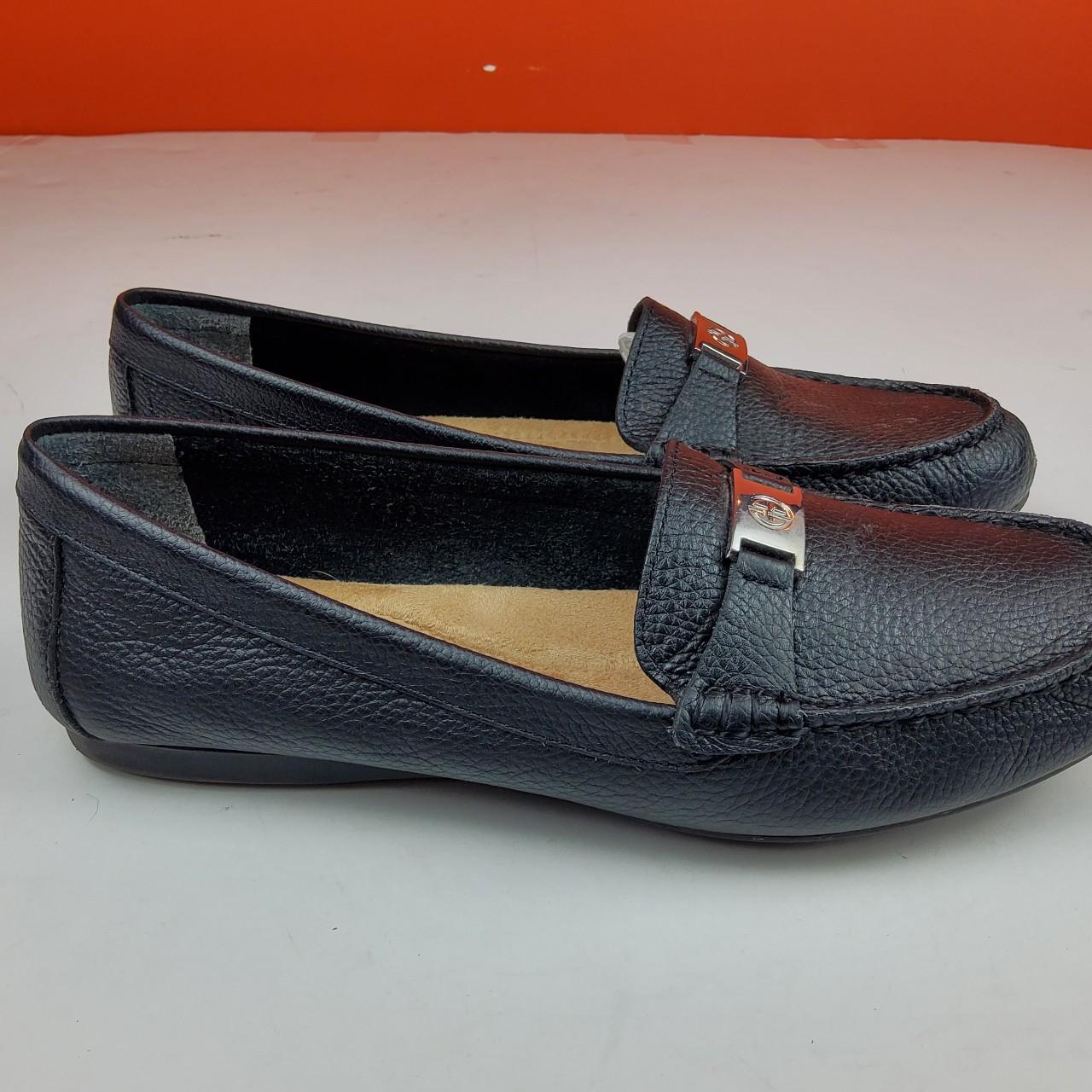 Giani Bernini black leather loafers driving shoes - Depop