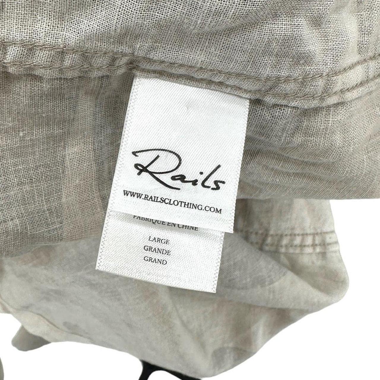 Rails Women's Blouse - Tan - L – Rails Everett Sh… - image 8