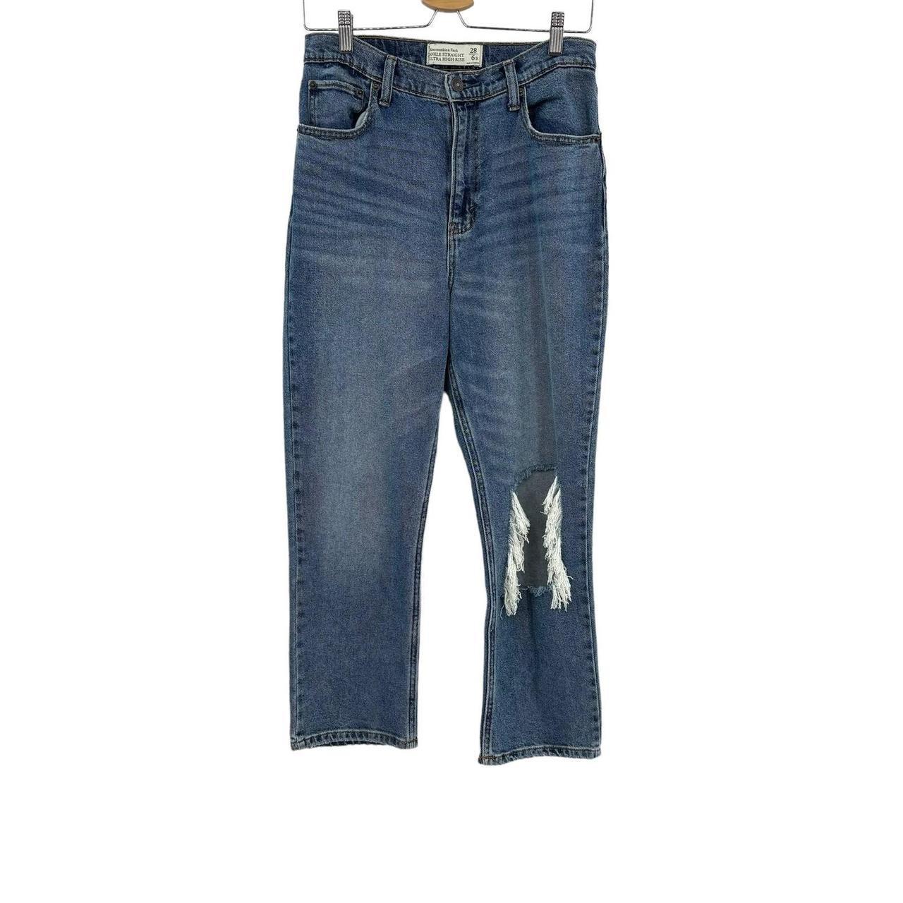 Abercrombie & Fitch Women's Distressed Jeans - Bl… - image 1