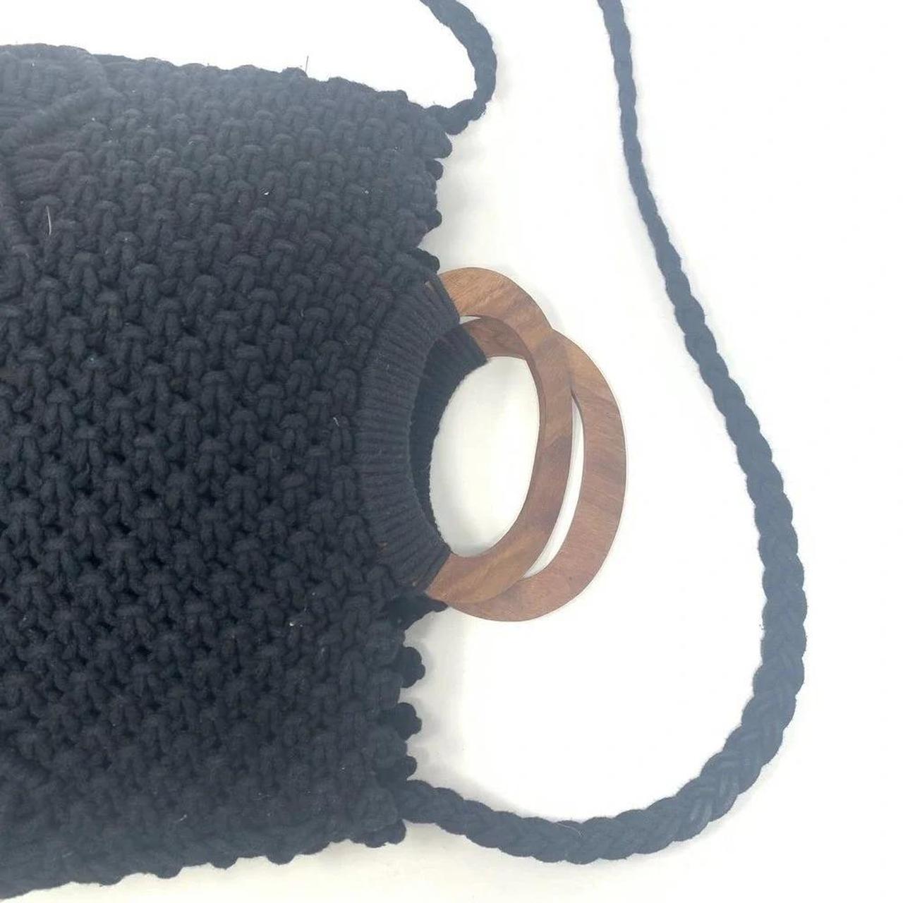 Women's Bag - Black – Danielle Nicole Macrame Fri… - image 3