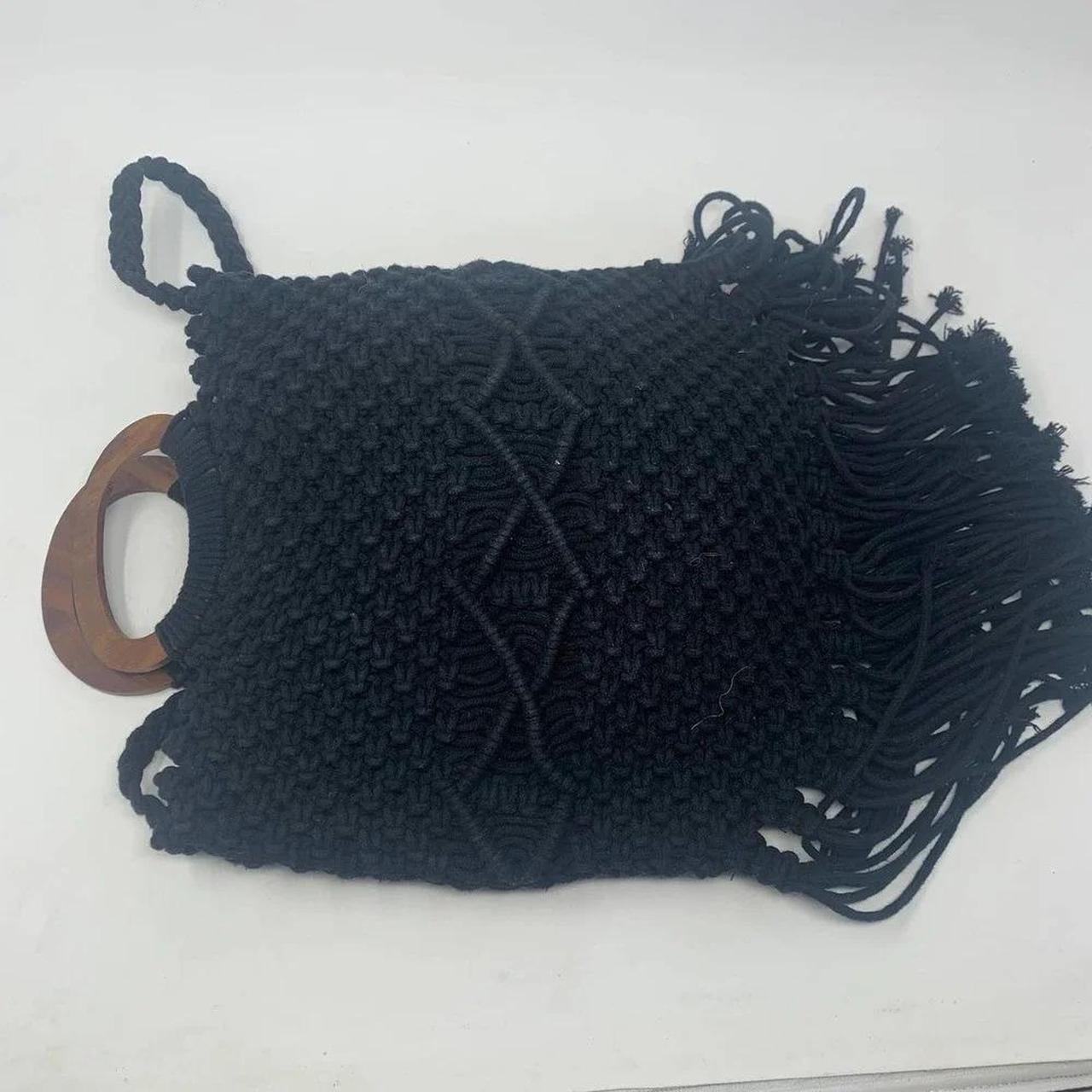 Women's Bag - Black – Danielle Nicole Macrame Fri… - image 7