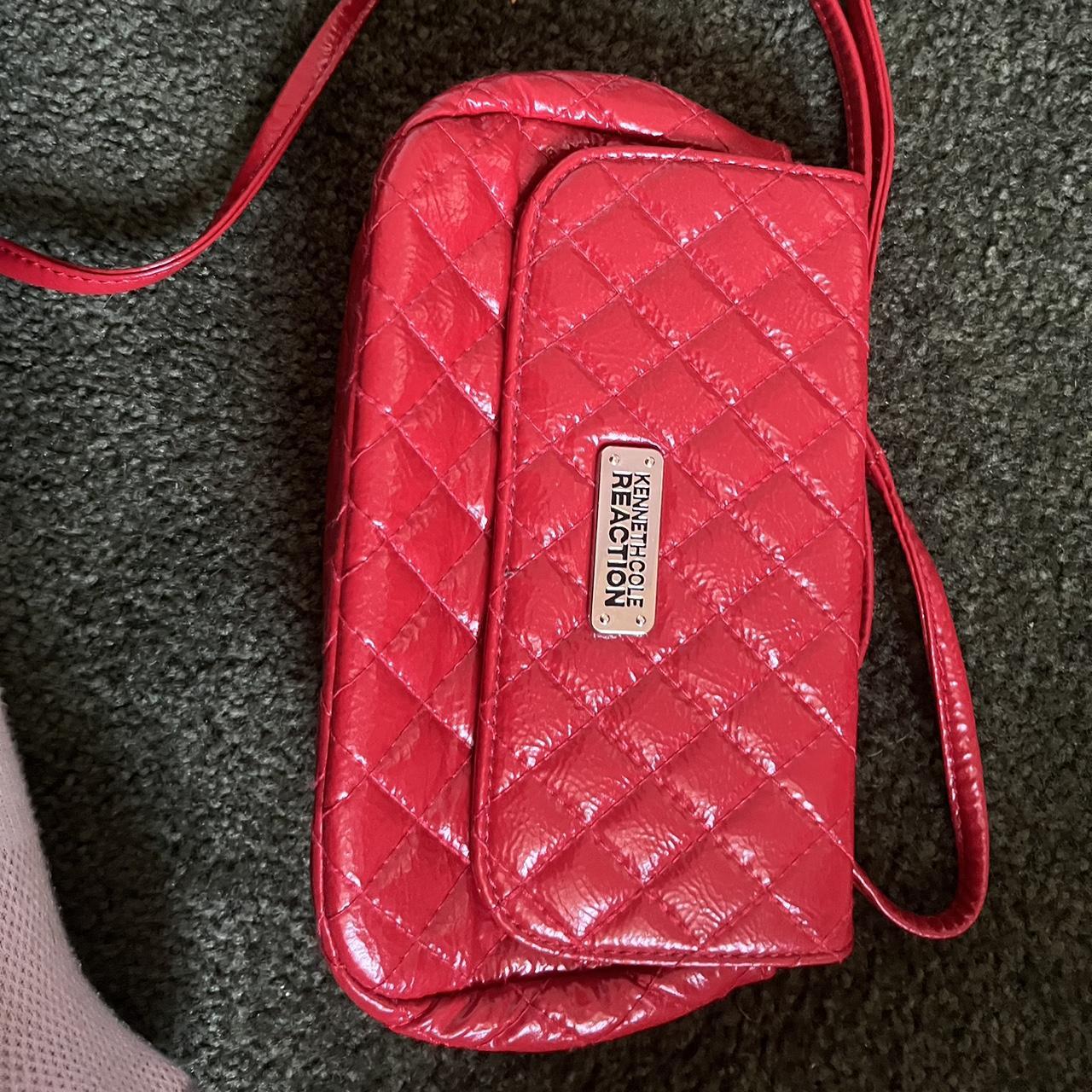 RED KENNETH COLE REACTION PURSE mint condition Depop