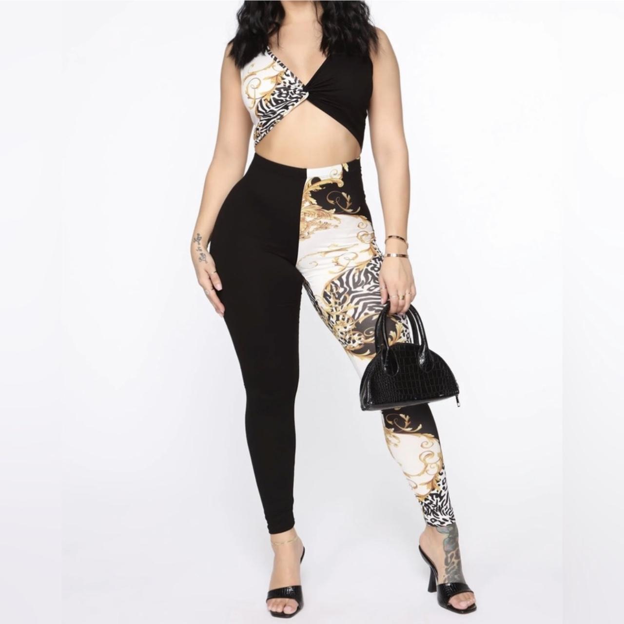 Women's 2 Piece Crop Top and Leggings Combo